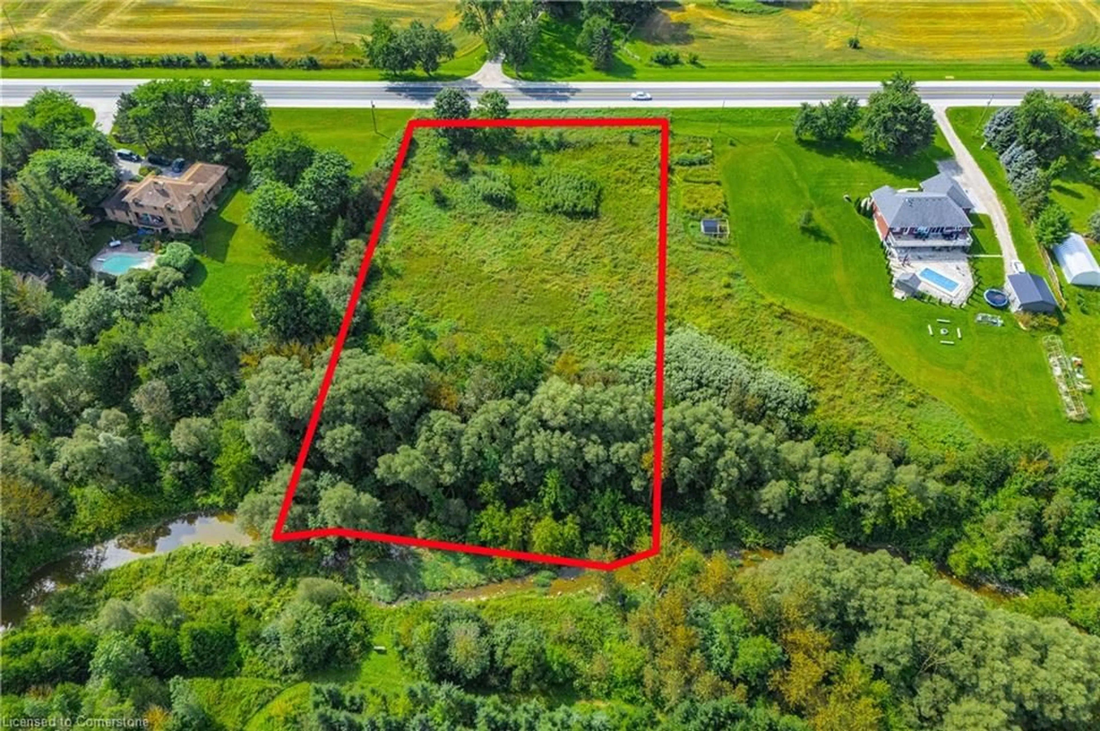 A pic from outside/outdoor area/front of a property/back of a property/a pic from drone, unknown for 7916 Wellington Road 109, Arthur Ontario N0G 1A0