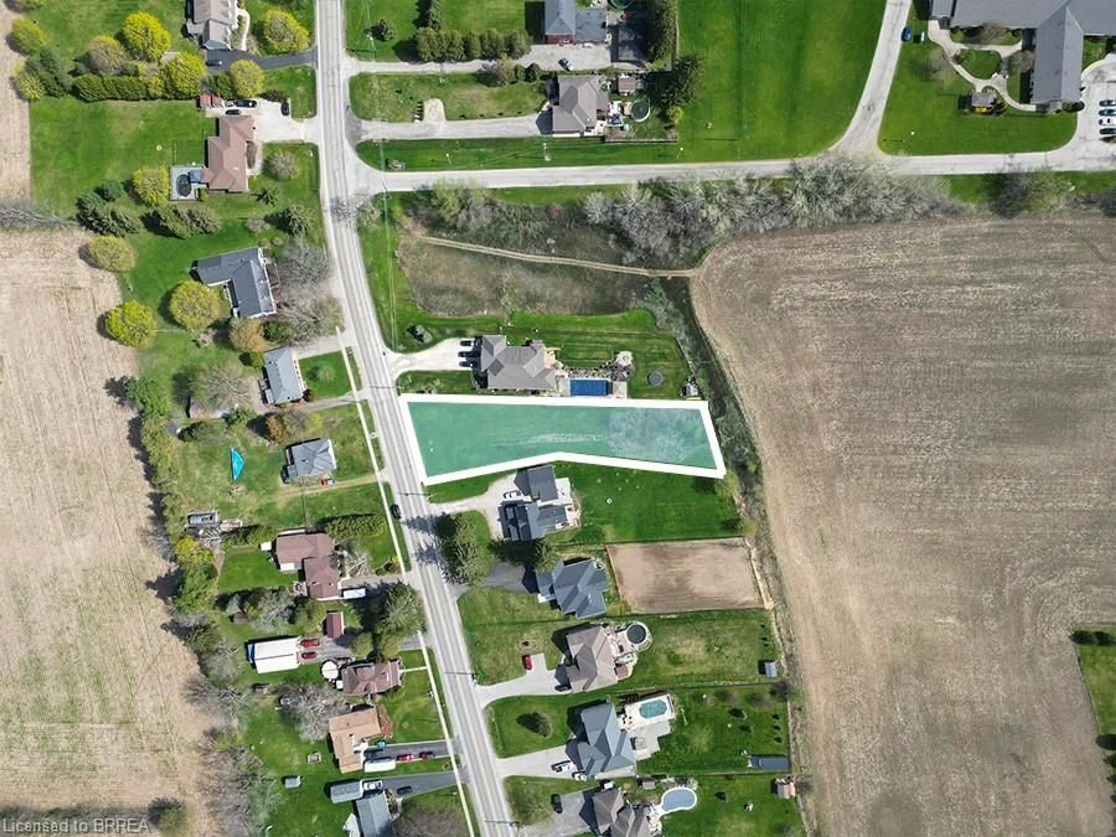 A pic from outside/outdoor area/front of a property/back of a property/a pic from drone, street for PT LT 8 Mount Pleasant Rd, Mount Pleasant Ontario N0E 1K0