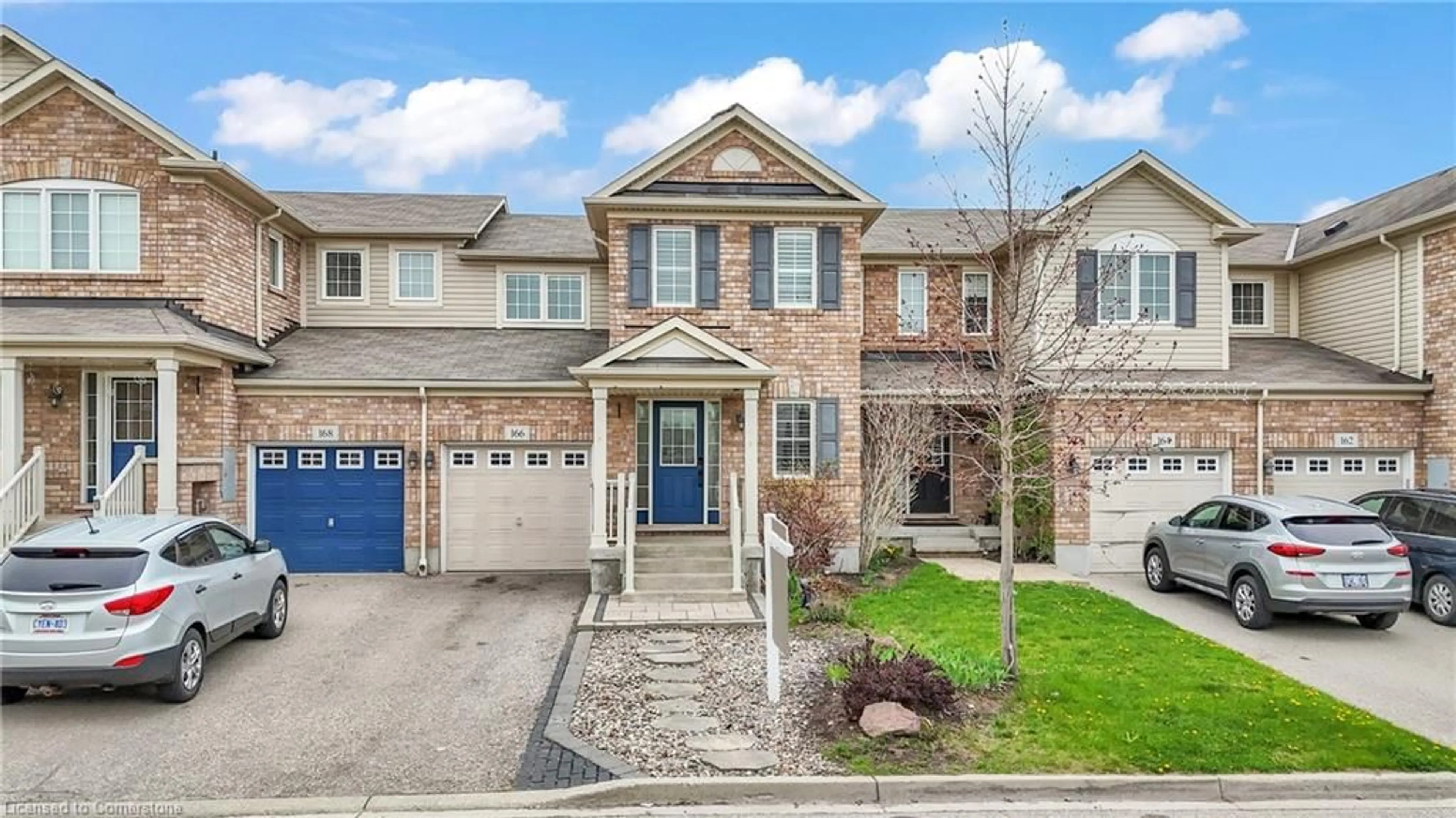 Home with brick exterior material, street for 166 Silverthorne Dr, Cambridge Ontario N3C 0C3