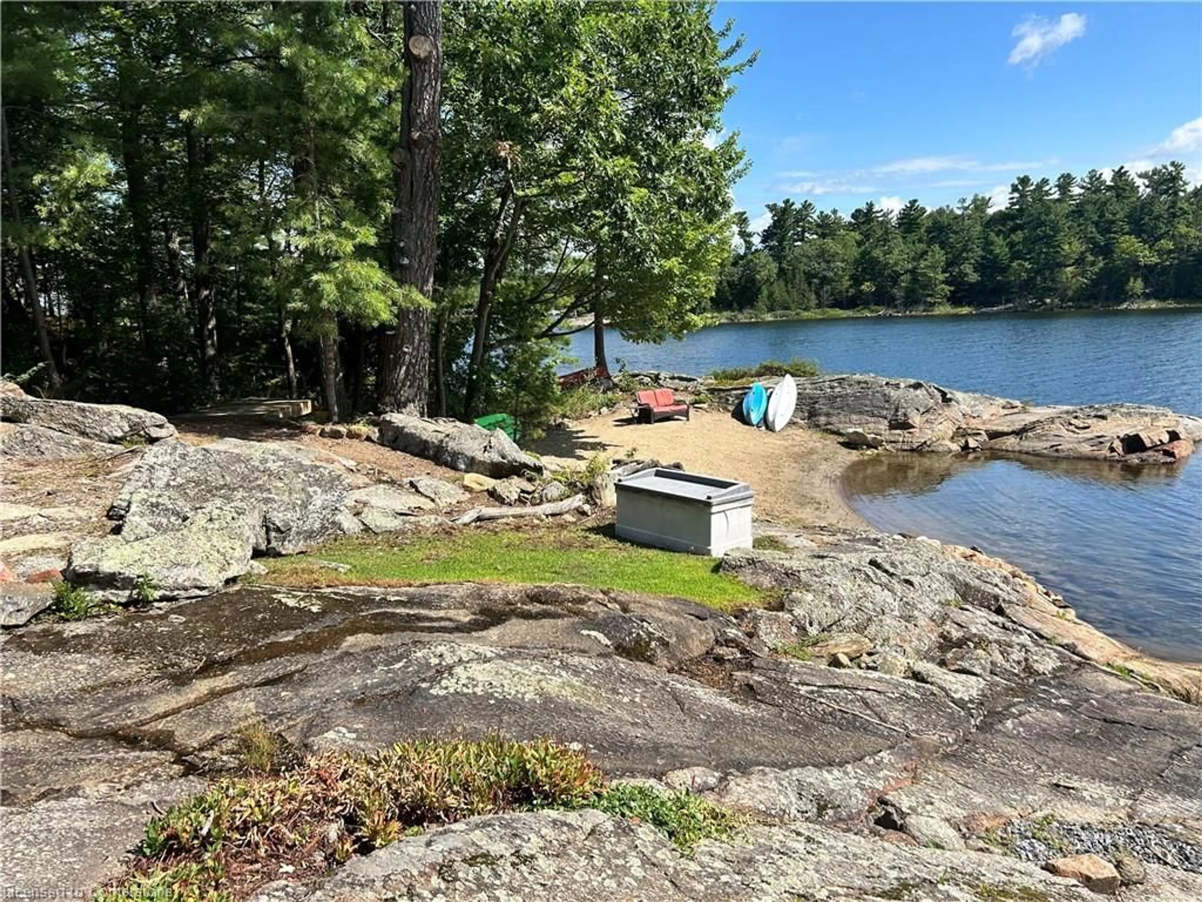 Patio, water/lake/river/ocean view for A65-3 Island, ARCHIPELAGO Ontario P0G 1G0