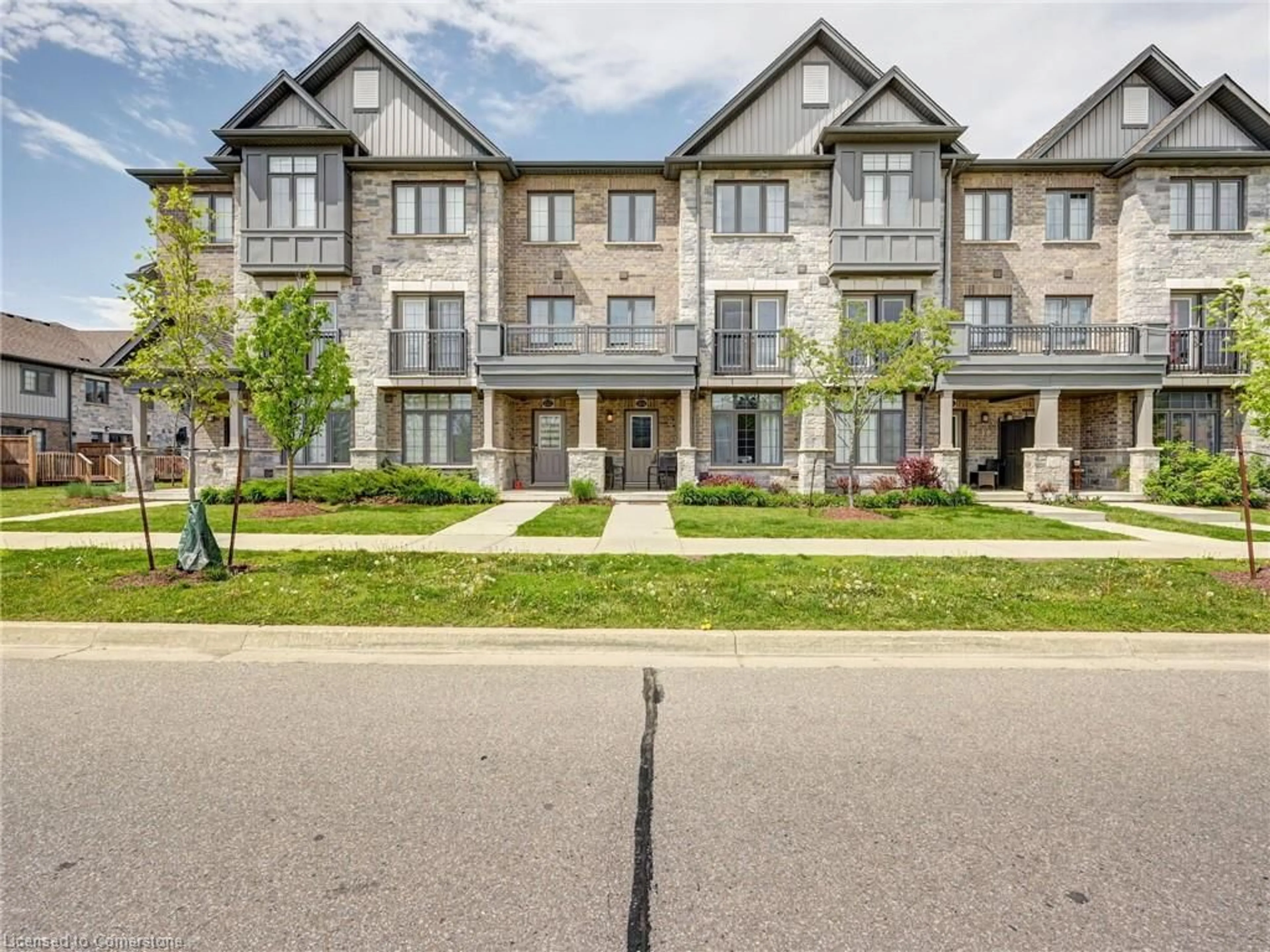 A pic from outside/outdoor area/front of a property/back of a property/a pic from drone, street for 224 Thomas Slee Dr, Kitchener Ontario N2P 0B8