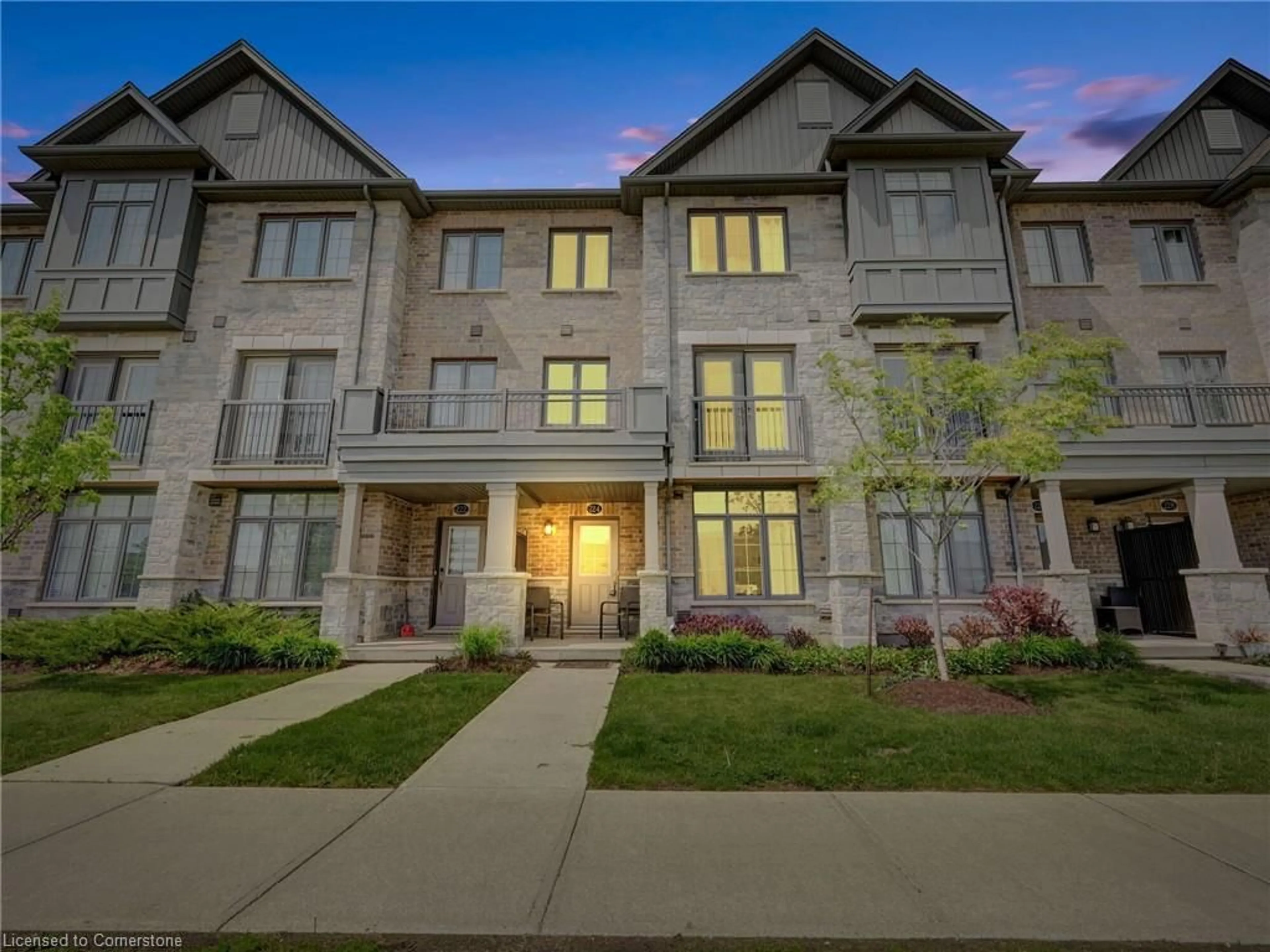 A pic from outside/outdoor area/front of a property/back of a property/a pic from drone, unknown for 224 Thomas Slee Dr, Kitchener Ontario N2P 0B8