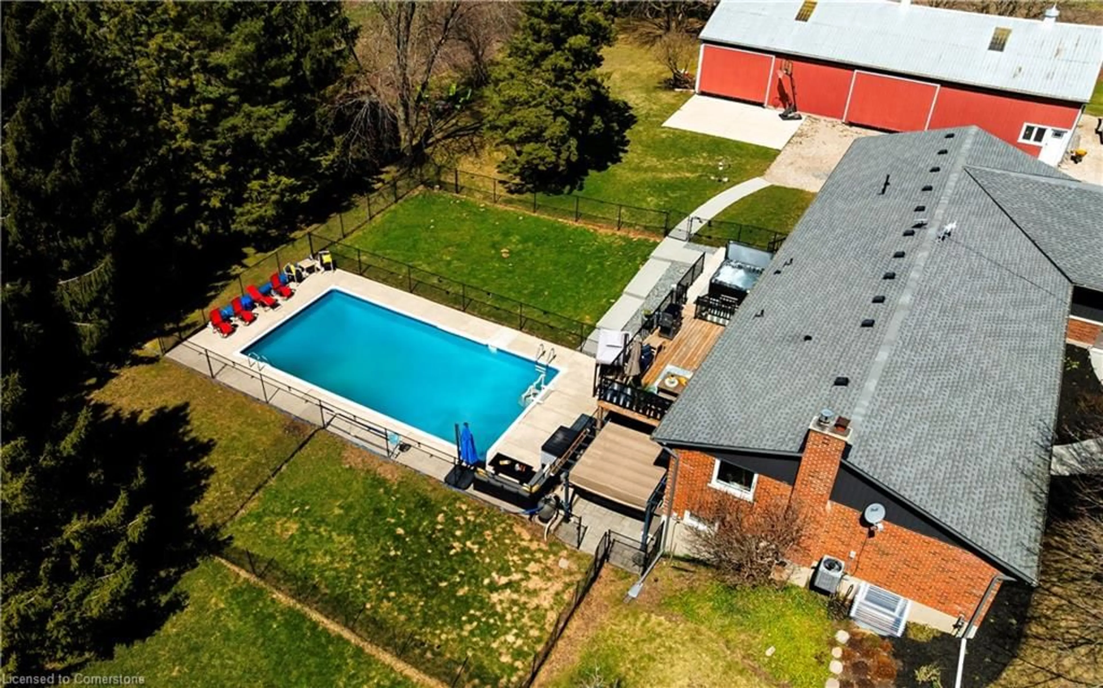A pic from outside/outdoor area/front of a property/back of a property/a pic from drone, unknown for 8378 Wellington Road 22, Centre Wellington Ontario N0B 2K0