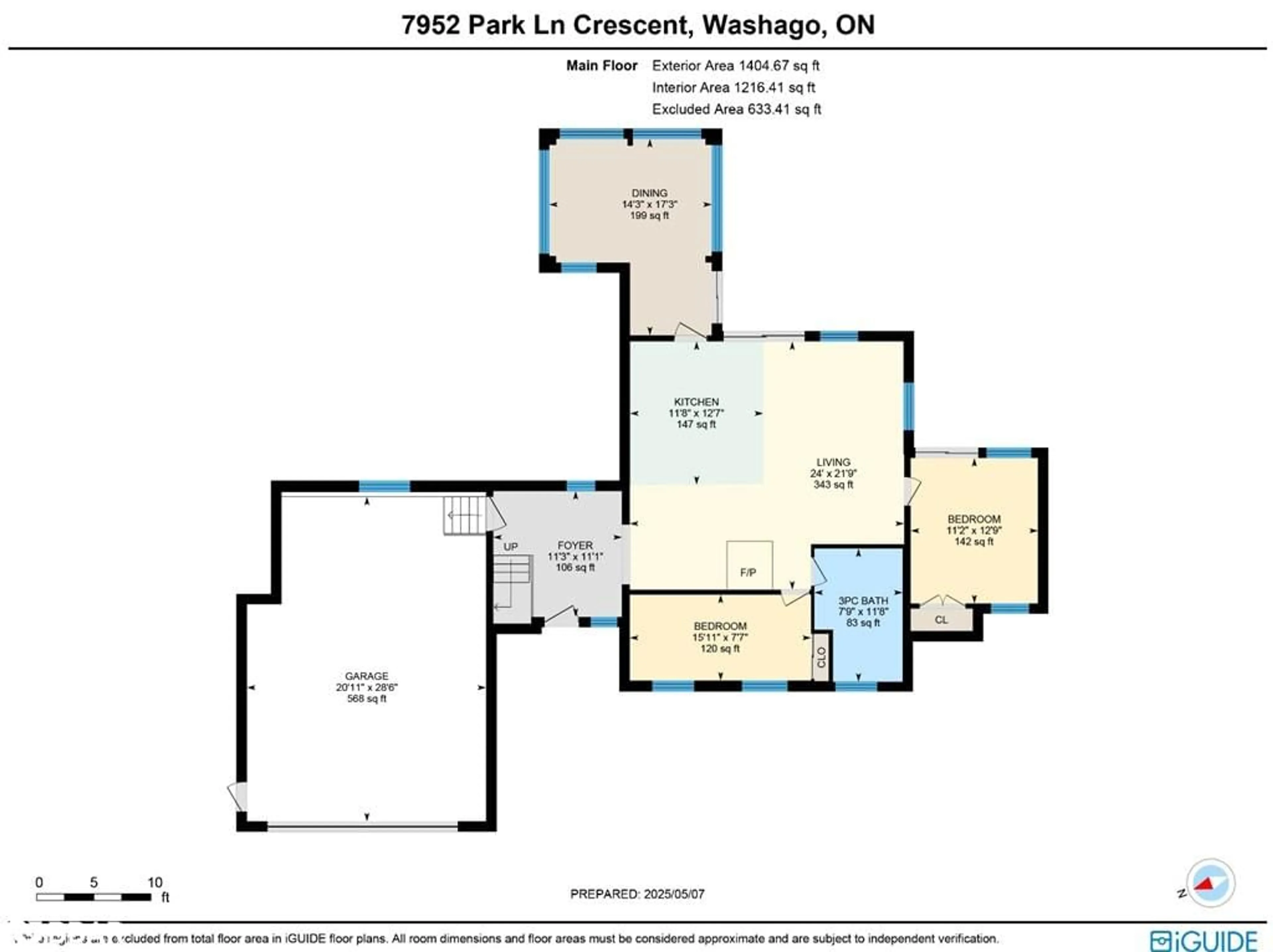 Floor plan for 7952 Park Lane Crescent, Ramara Ontario L0K 2B0