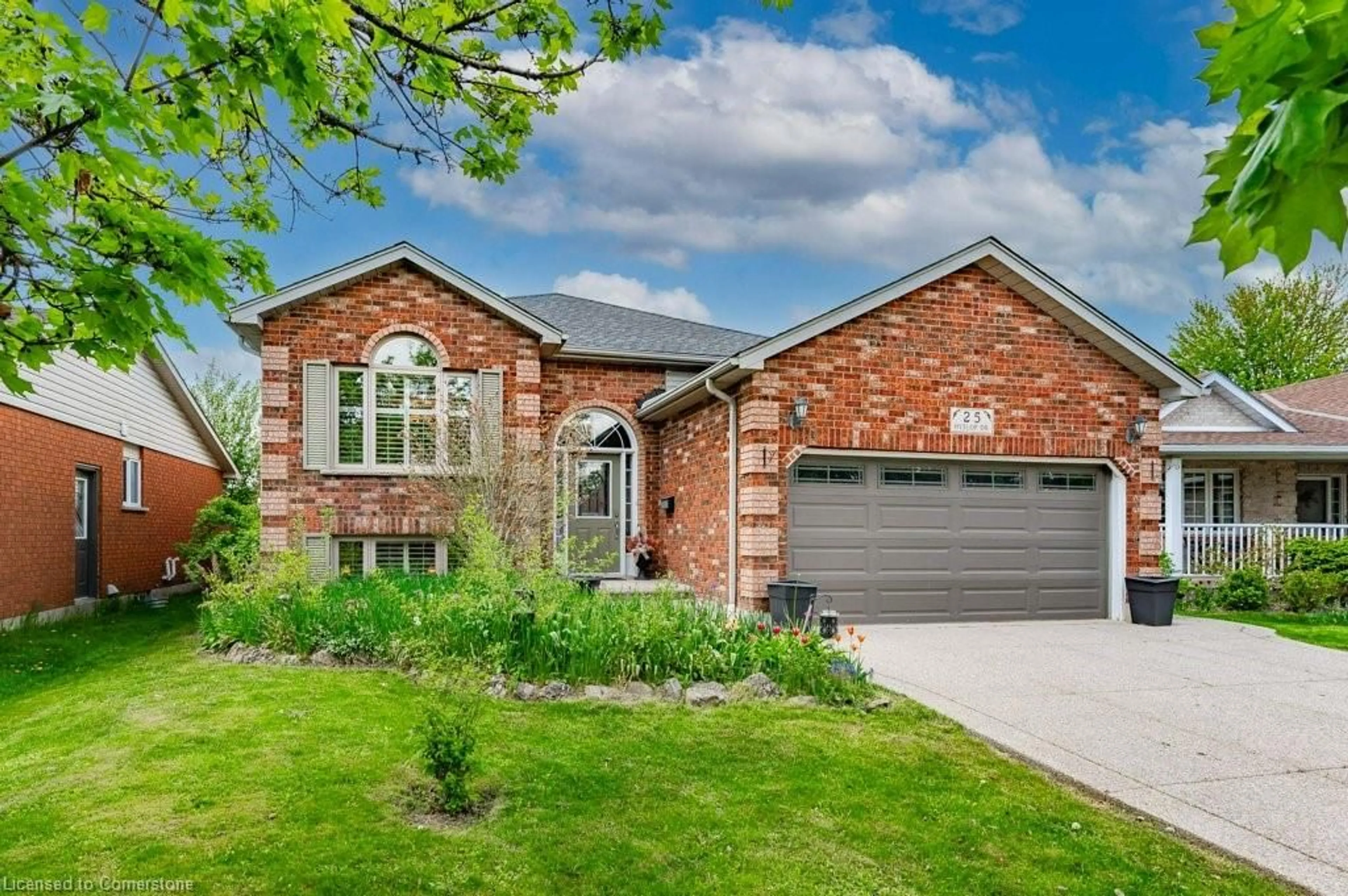 Home with brick exterior material, street for 25 Hyslop Dr, Caledonia Ontario N3W 2L2