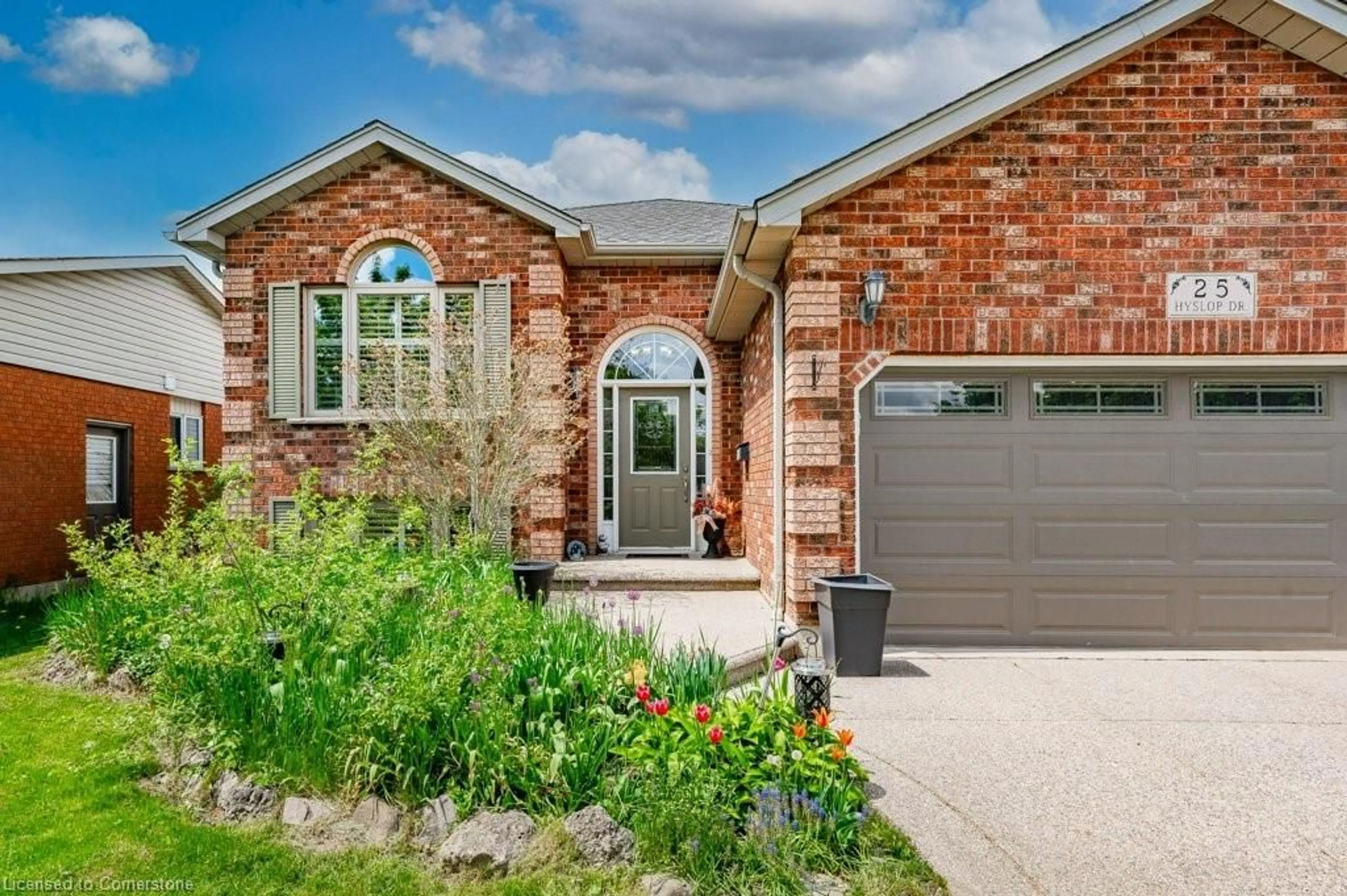 Home with brick exterior material, street for 25 Hyslop Dr, Caledonia Ontario N3W 2L2