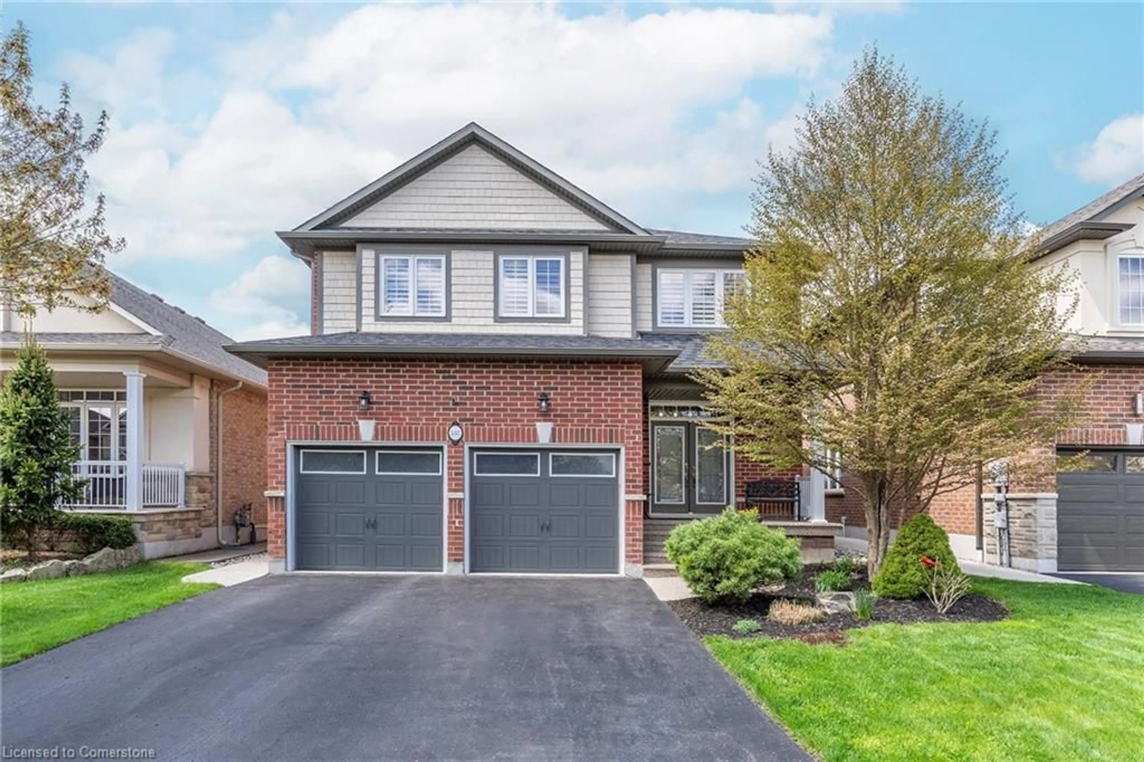 Home with brick exterior material, street for 537 Valridge Dr, Ancaster Ontario L9G 0A9