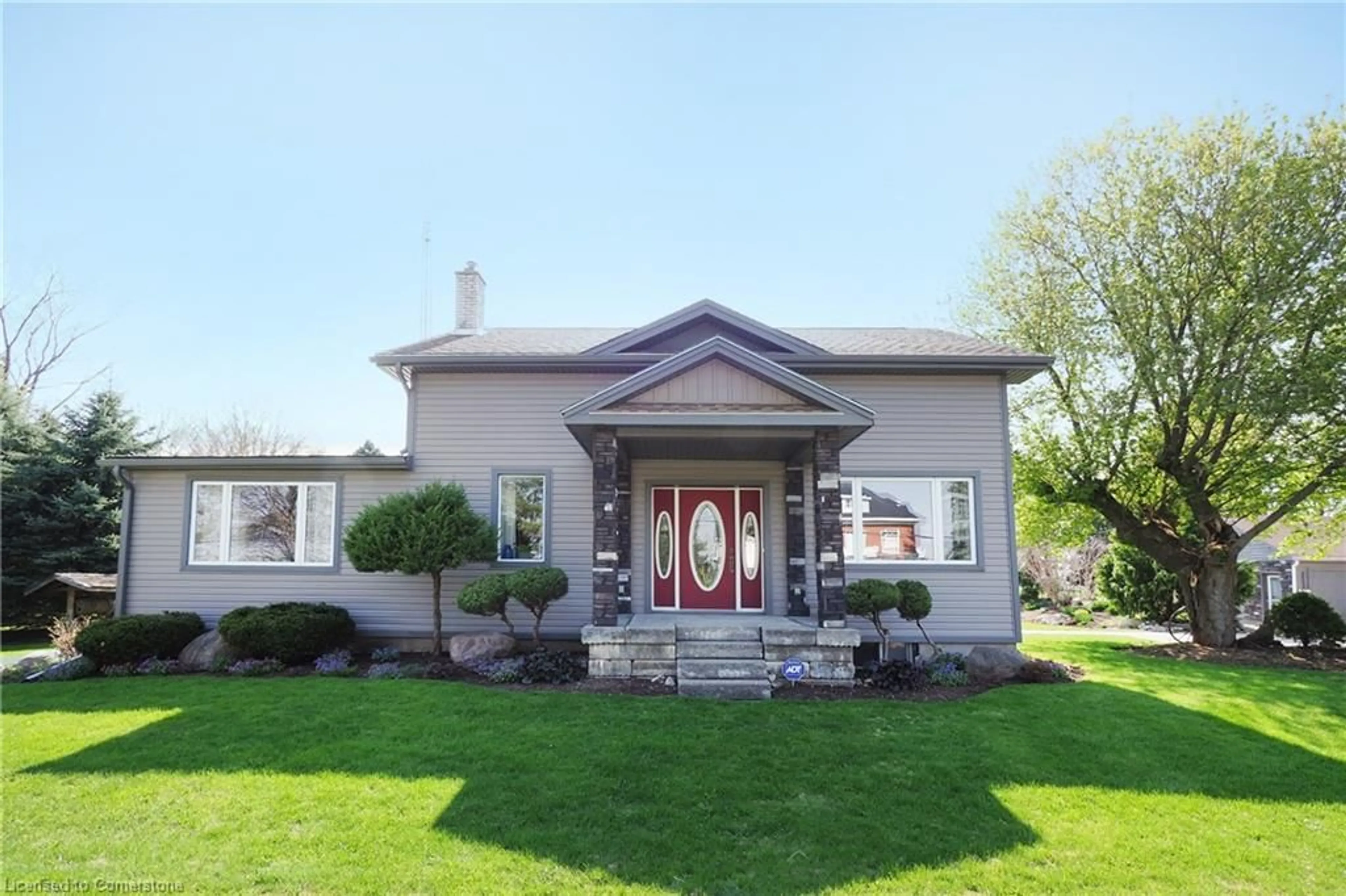 Home with vinyl exterior material, street for 681 Sawmill Rd, Bloomingdale Ontario N0B 1K0