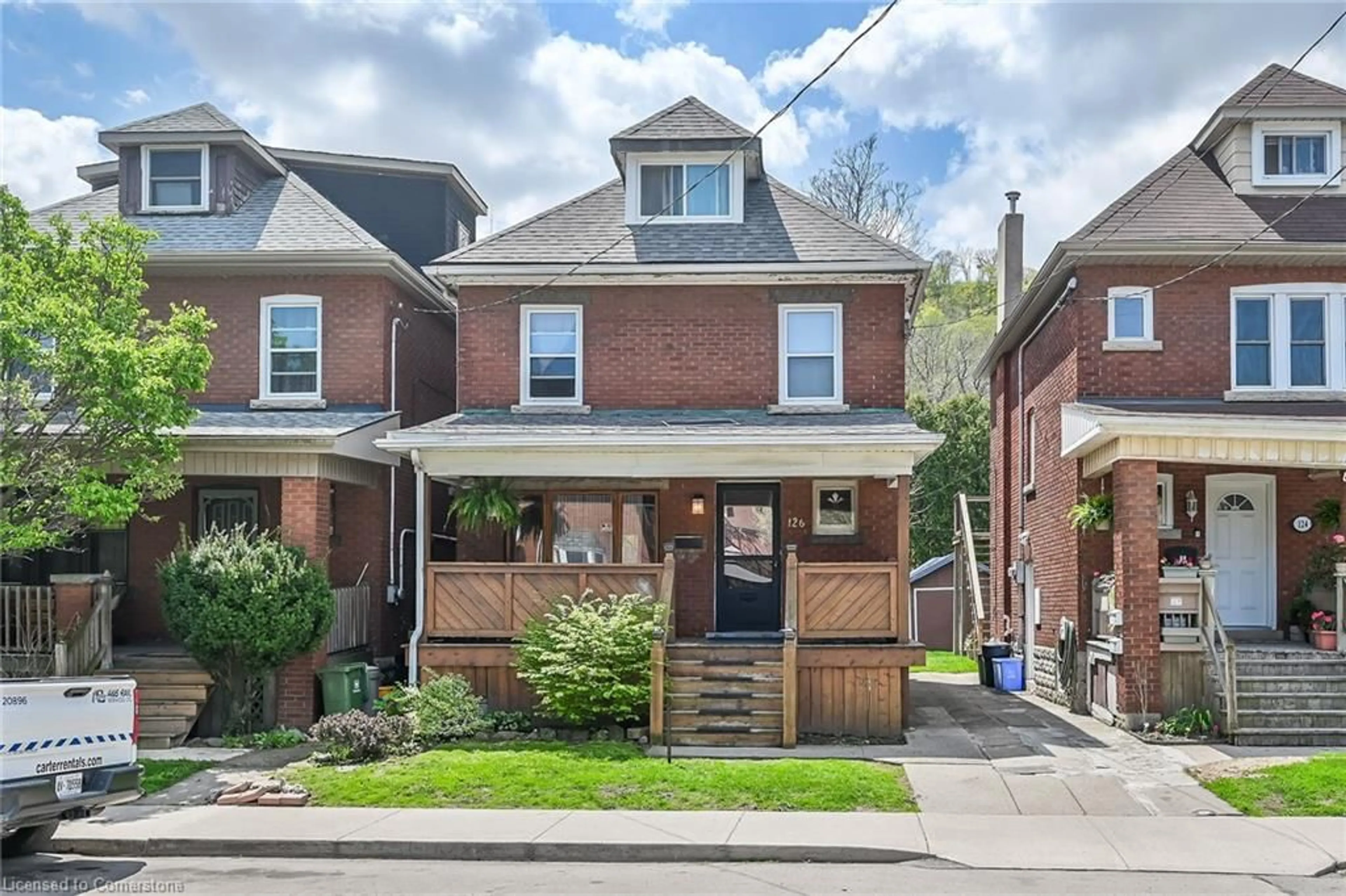 Home with brick exterior material, street for 126 Cumberland Ave, Hamilton Ontario L8M 1Z3