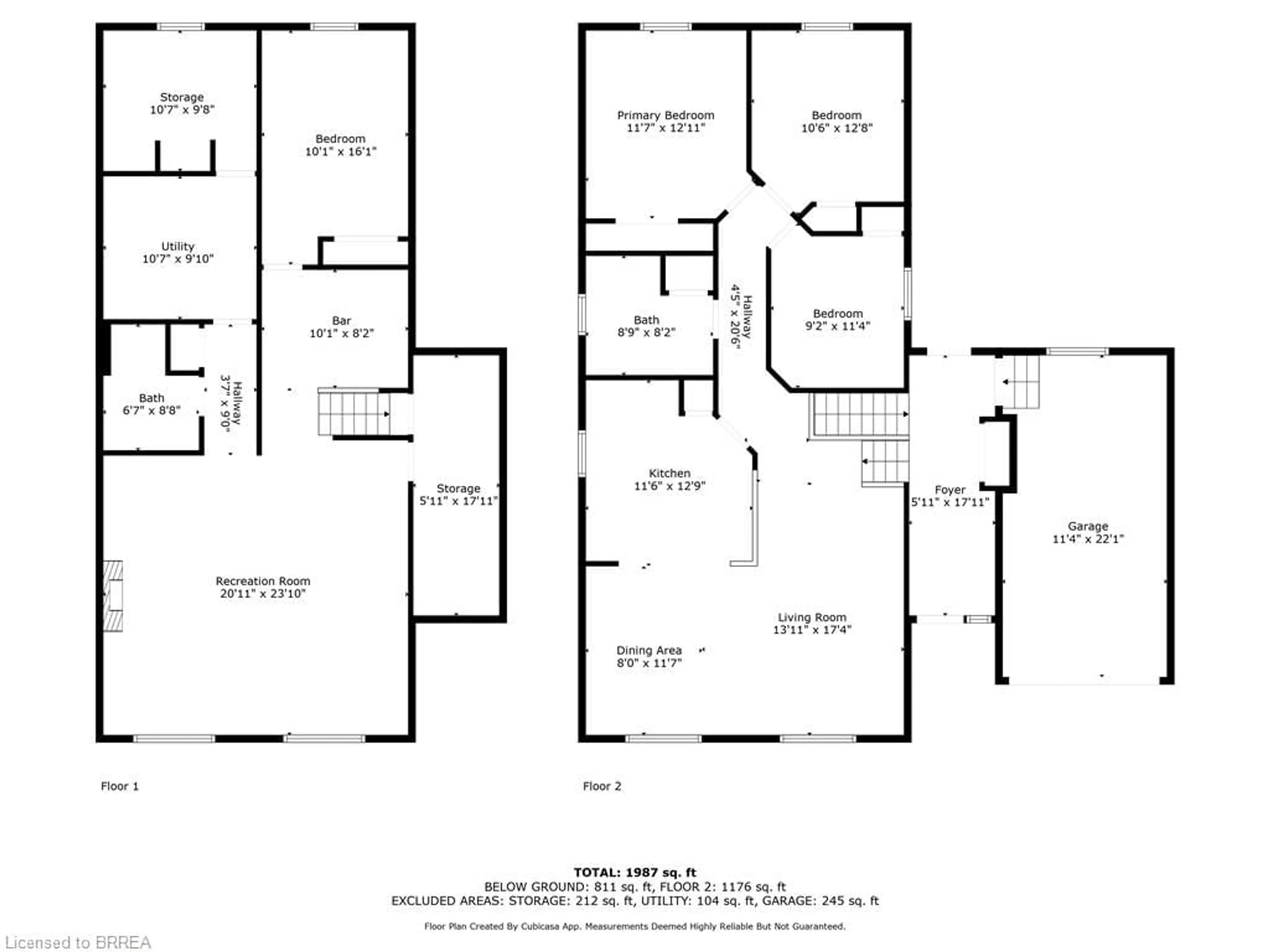 Floor plan for 34 King William St, St. George Ontario N0E 1N0