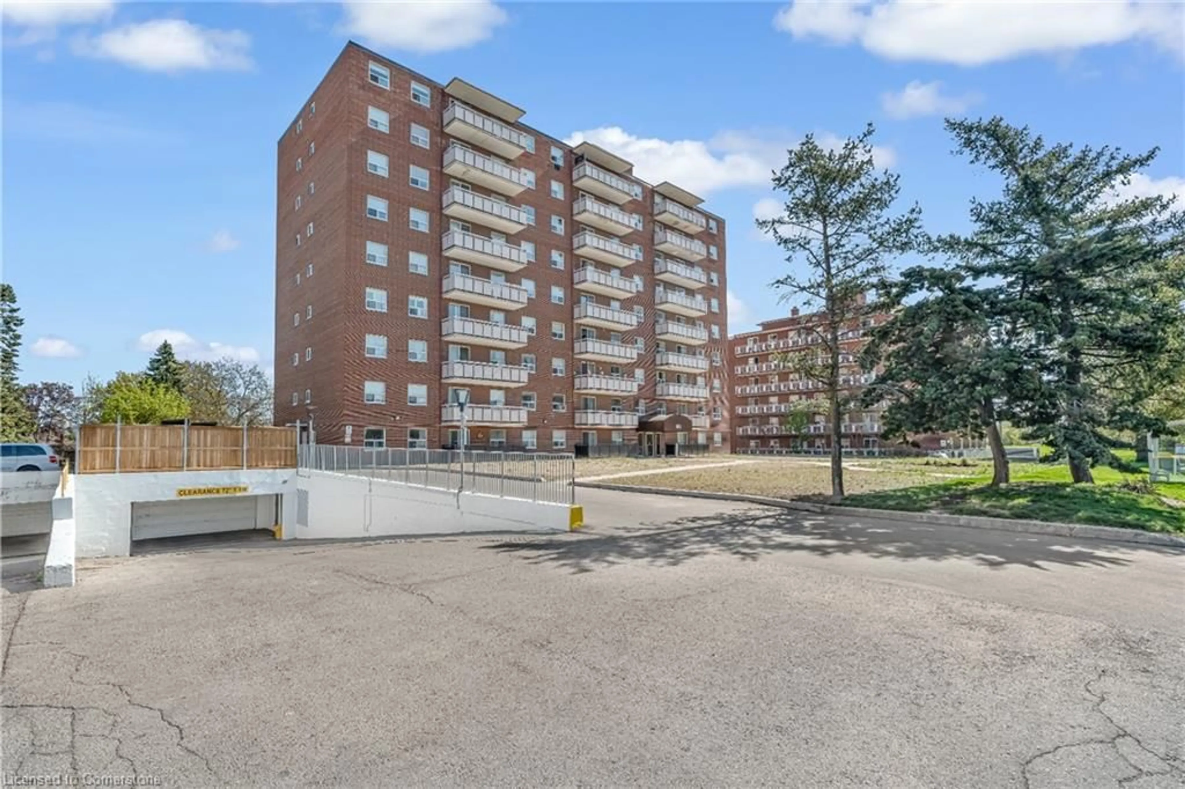 A pic from outside/outdoor area/front of a property/back of a property/a pic from drone, building for 851 Queenston Rd #502, Hamilton Ontario L8G 1B4