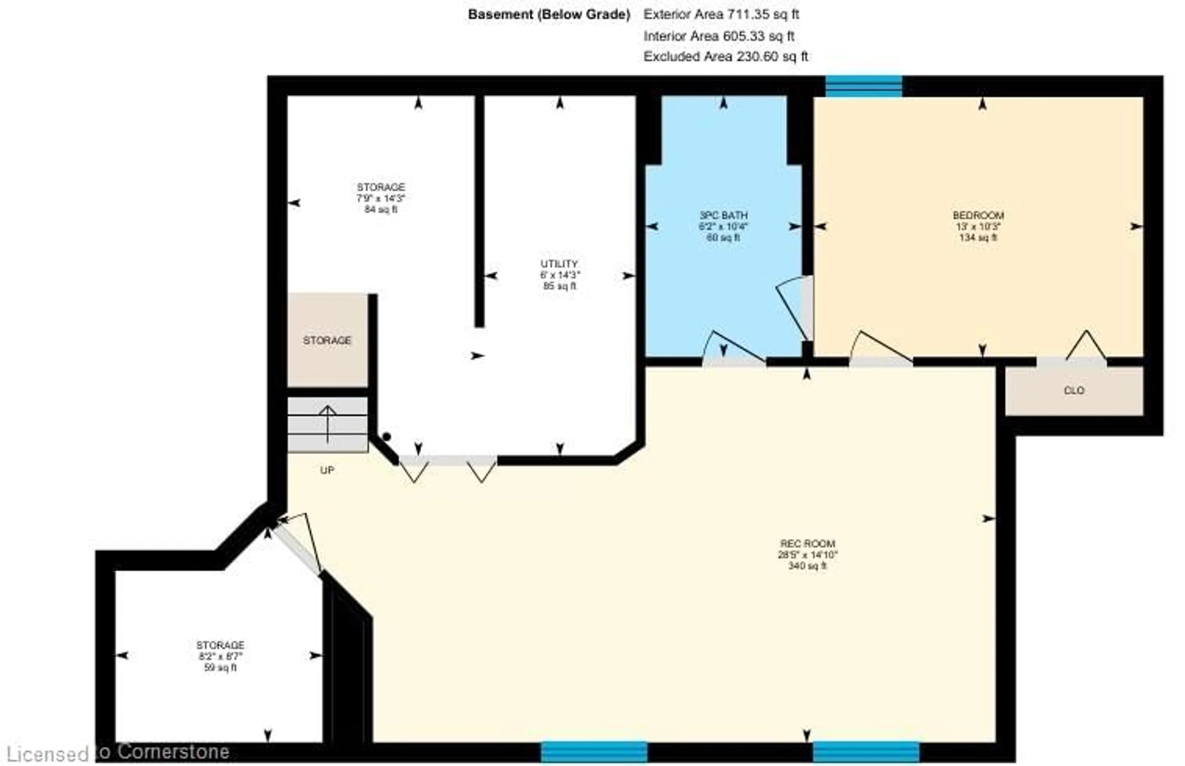 Floor plan for 533 Little Dover Cres, Waterloo Ontario N2K 4E4