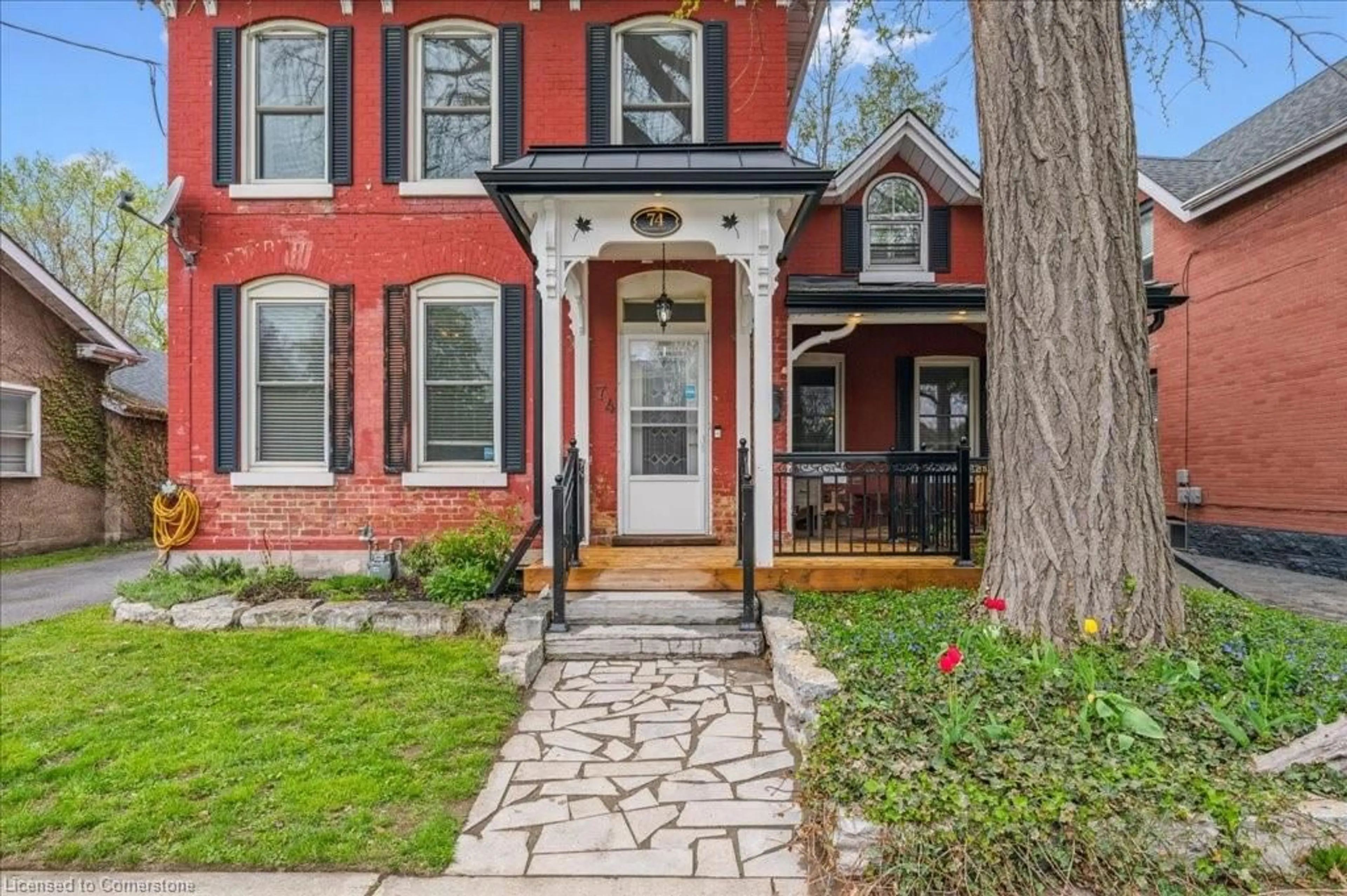 Home with brick exterior material, street for 74 Richmond St, Brantford Ontario N3T 3Y5