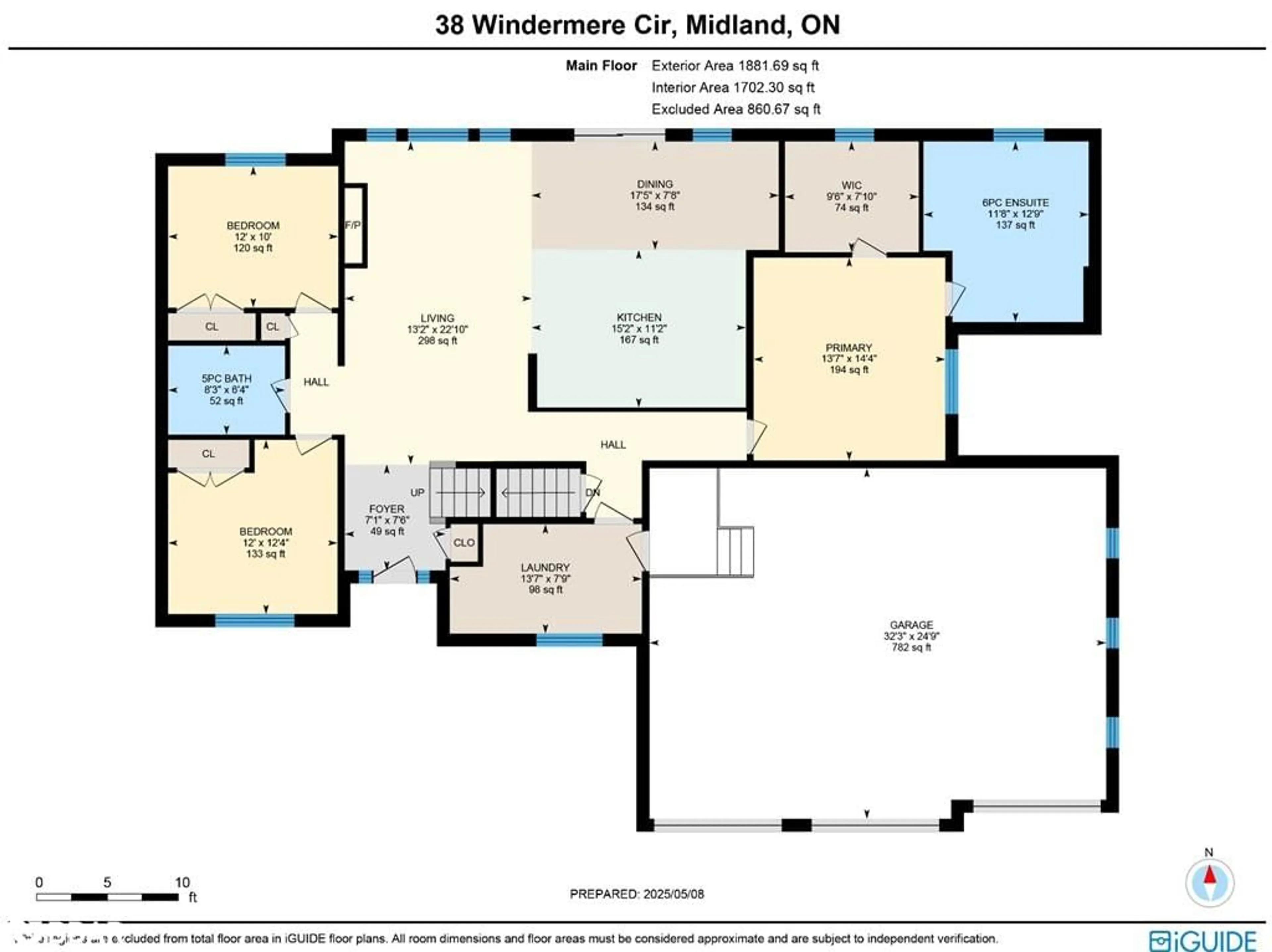 Floor plan for 38 Windermere Cir, Tay Ontario L4R 0C3