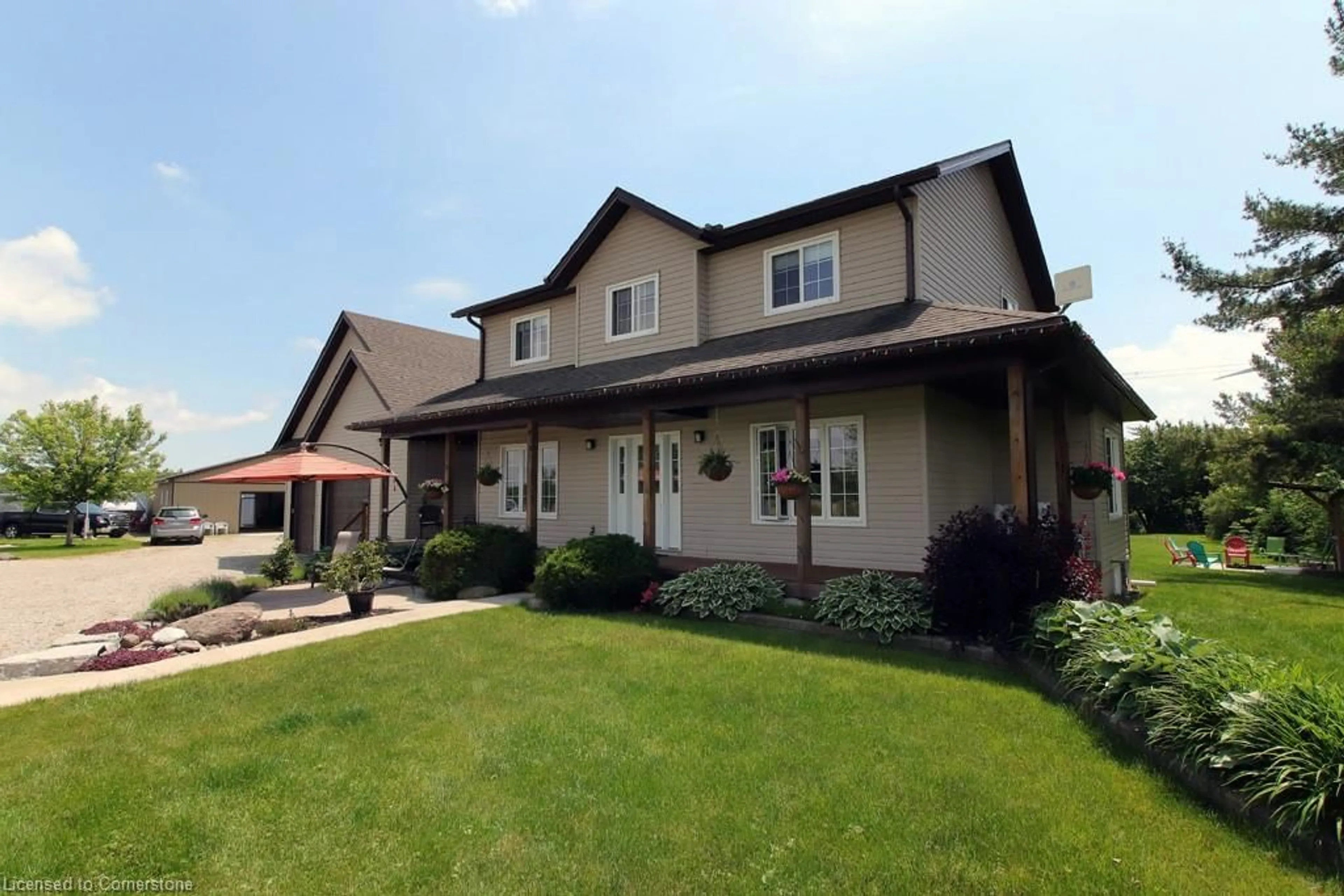 Home with vinyl exterior material, street for 700 Aikens Rd, Dunnville Ontario N1A 2W3