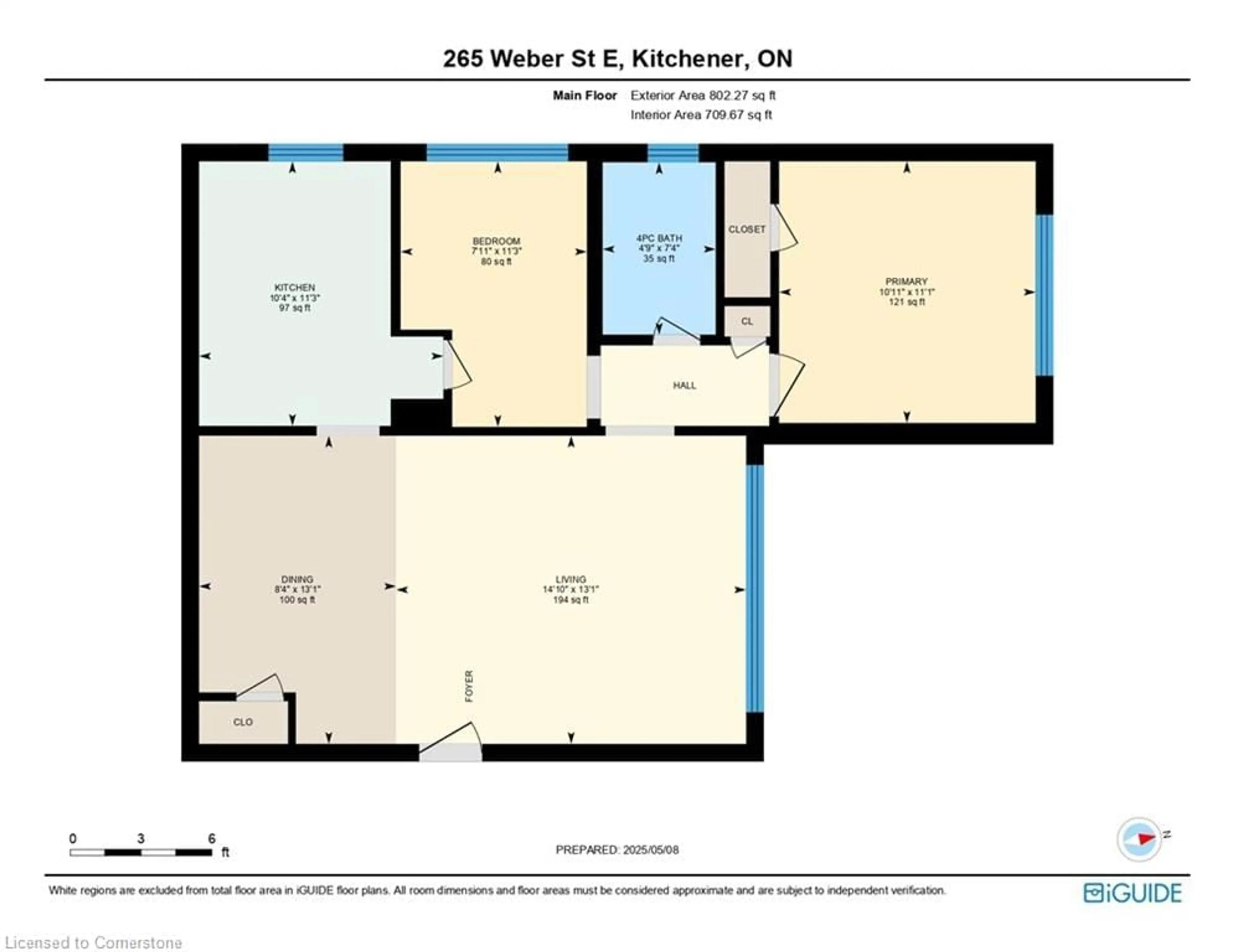 Floor plan for 265 Weber St #6, Kitchener Ontario N2H 1E9