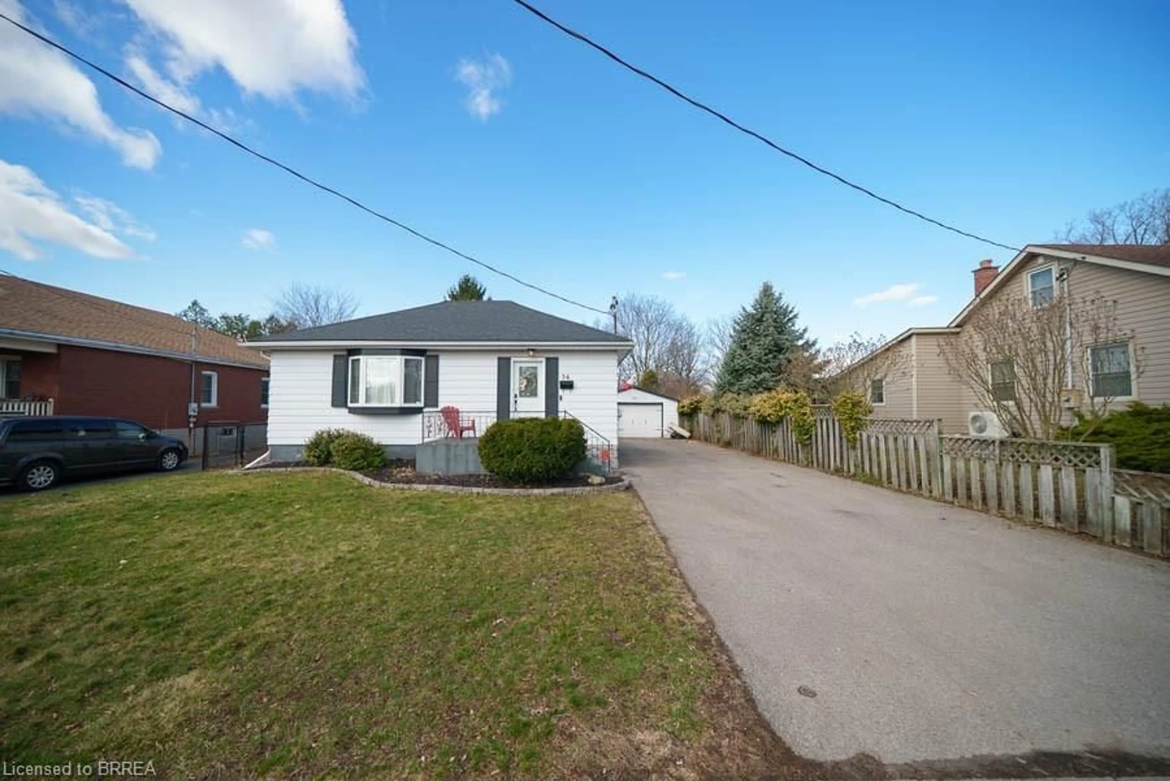 A pic from outside/outdoor area/front of a property/back of a property/a pic from drone, street for 36 James Ave, Brantford Ontario N3S 6Y3