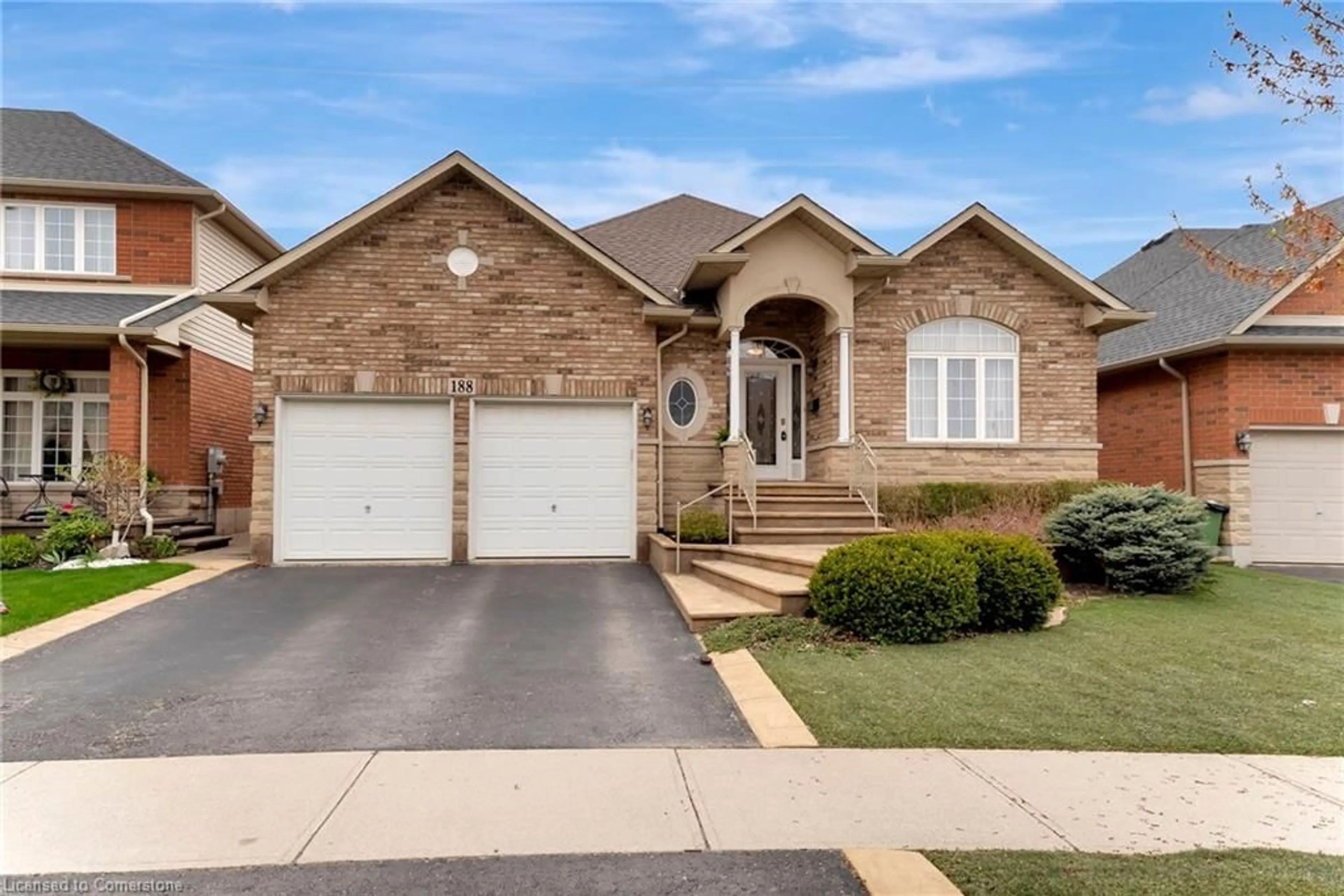 Home with brick exterior material, street for 188 Blue Mountain Dr, Stoney Creek Ontario L0R 1P0