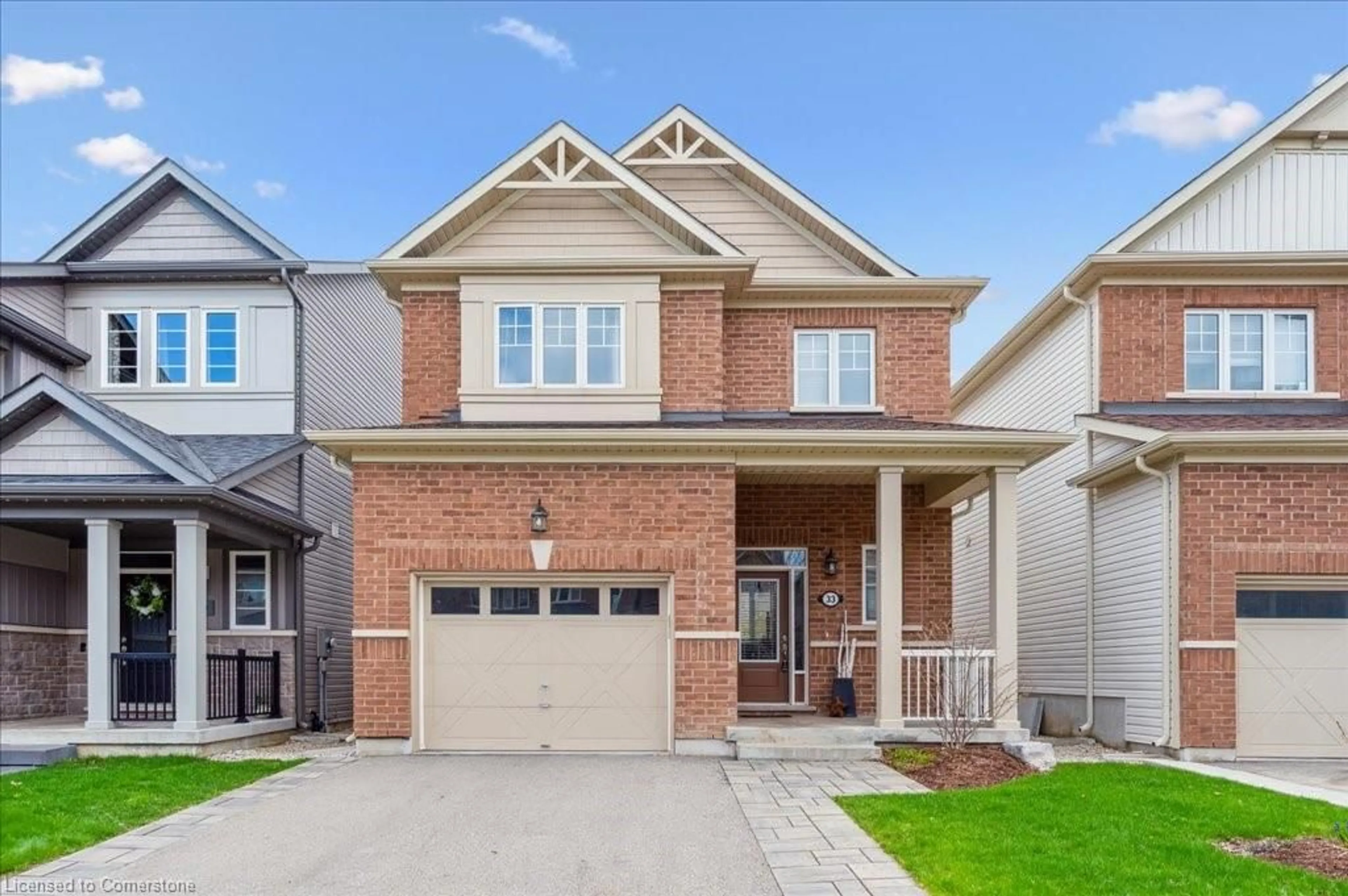 Home with brick exterior material, street for 33 Mcfarlane Cres, Fergus Ontario N1M 0G3