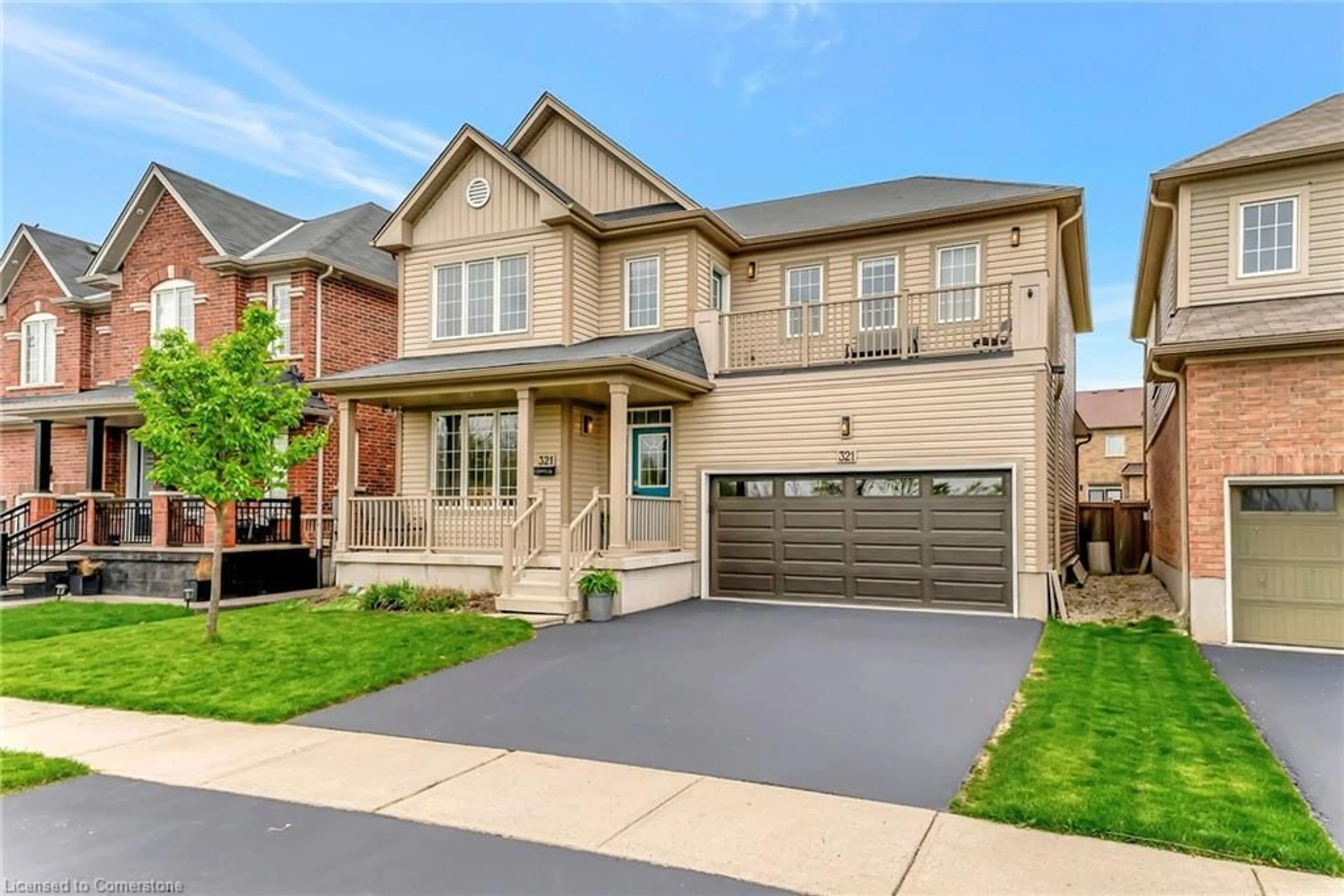Home with brick exterior material, street for 321 Powell Rd, Brantford Ontario N3J 0J8