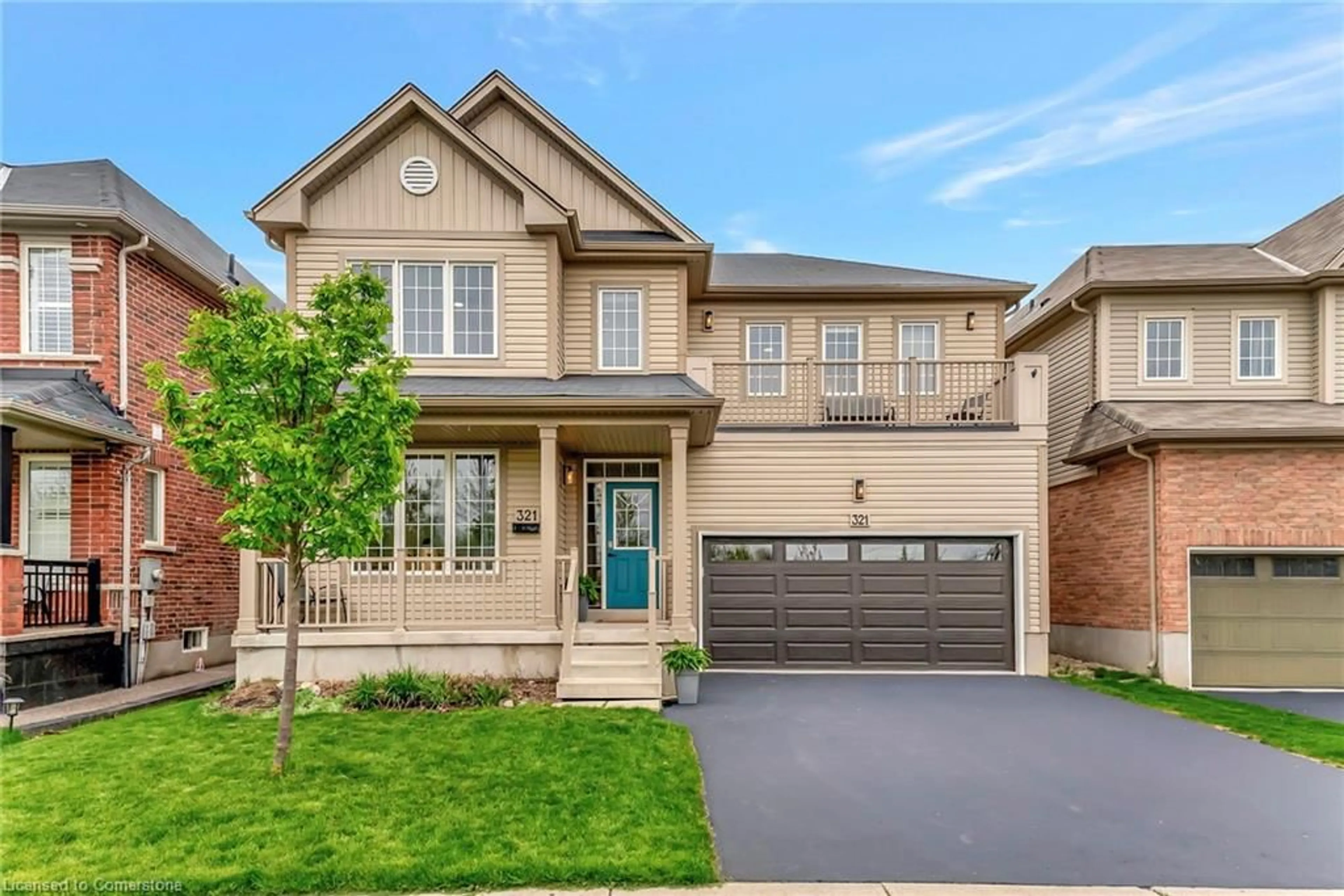 Home with brick exterior material, street for 321 Powell Rd, Brantford Ontario N3J 0J8