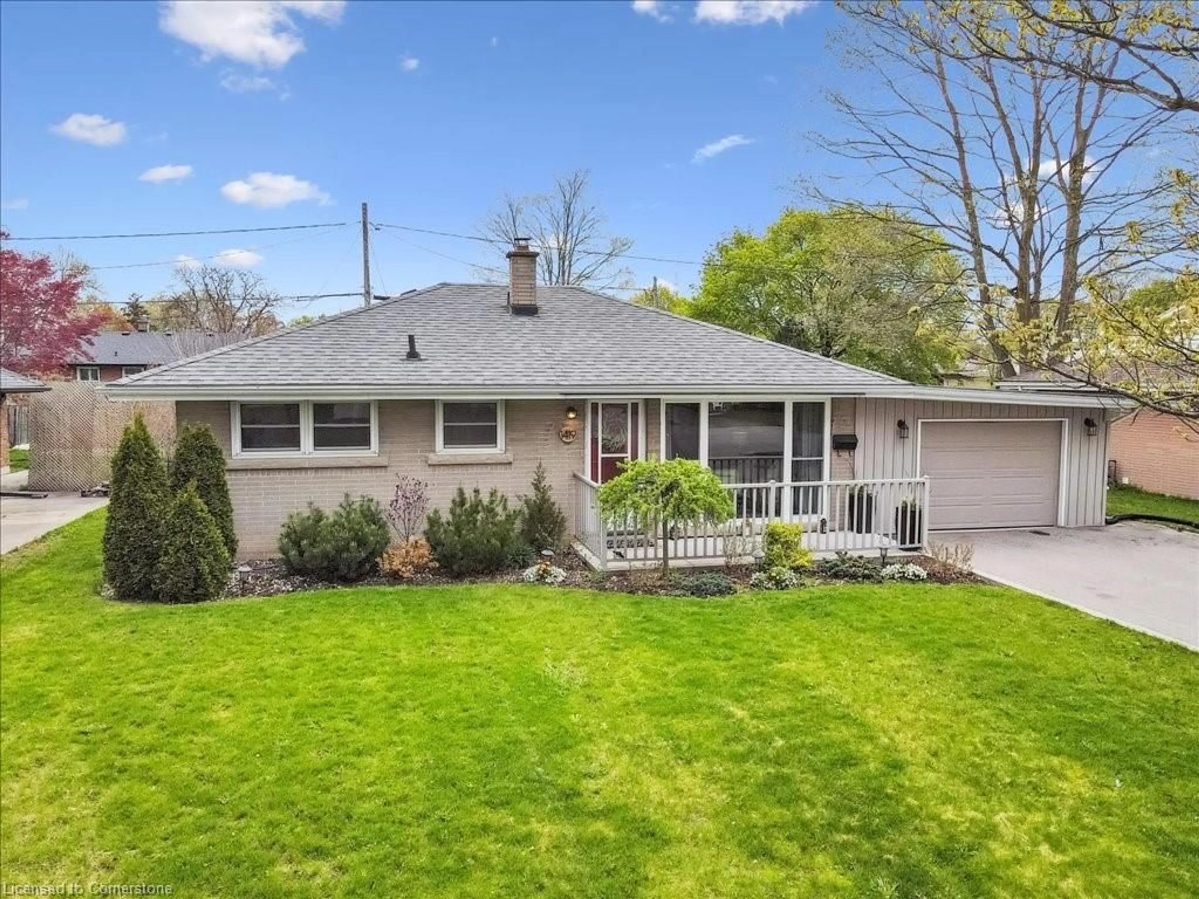 Home with vinyl exterior material, street for 1419 Fairview Rd, Cambridge Ontario N3H 4M5