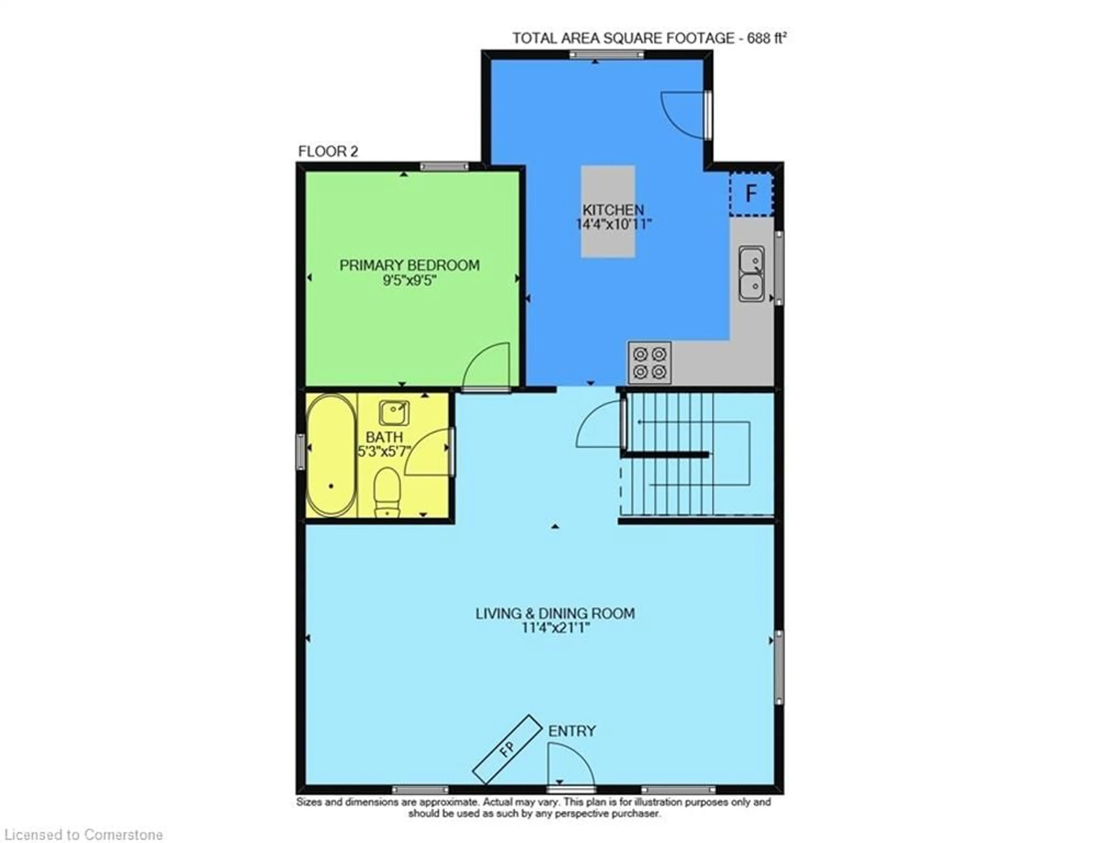 Floor plan for 84 Bell St, Port Colborne Ontario L3K 1H6