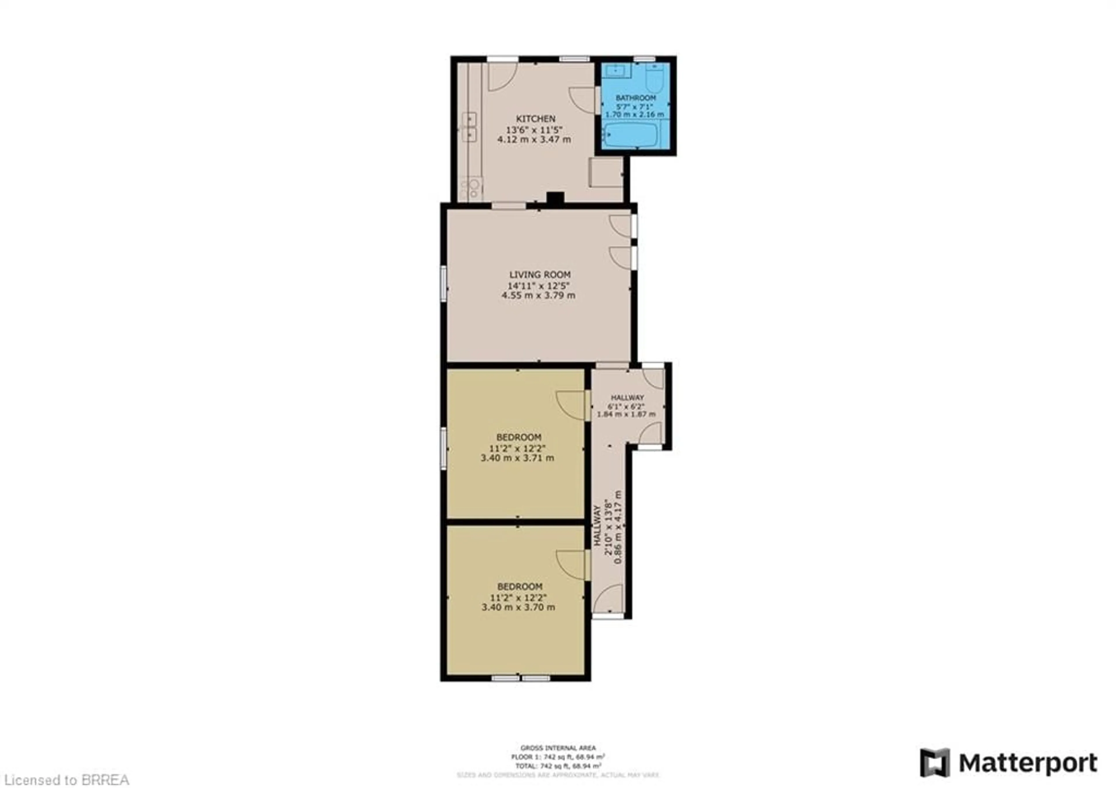Floor plan for 174-176 Darling St, Brantford Ontario N3S 3W6