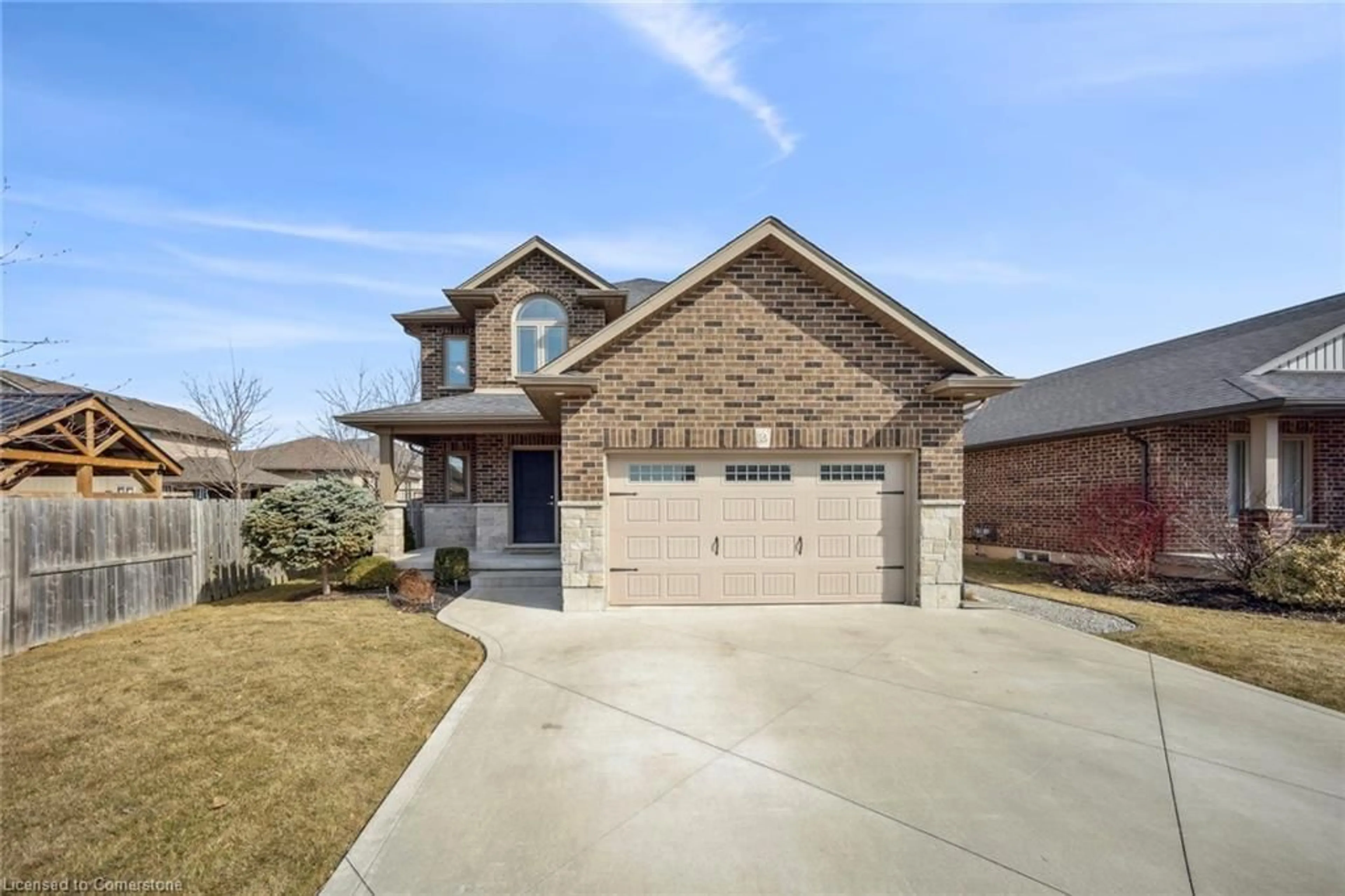 Home with brick exterior material, street for 2 Lafayette St, Jarvis Ontario N0A 1J0