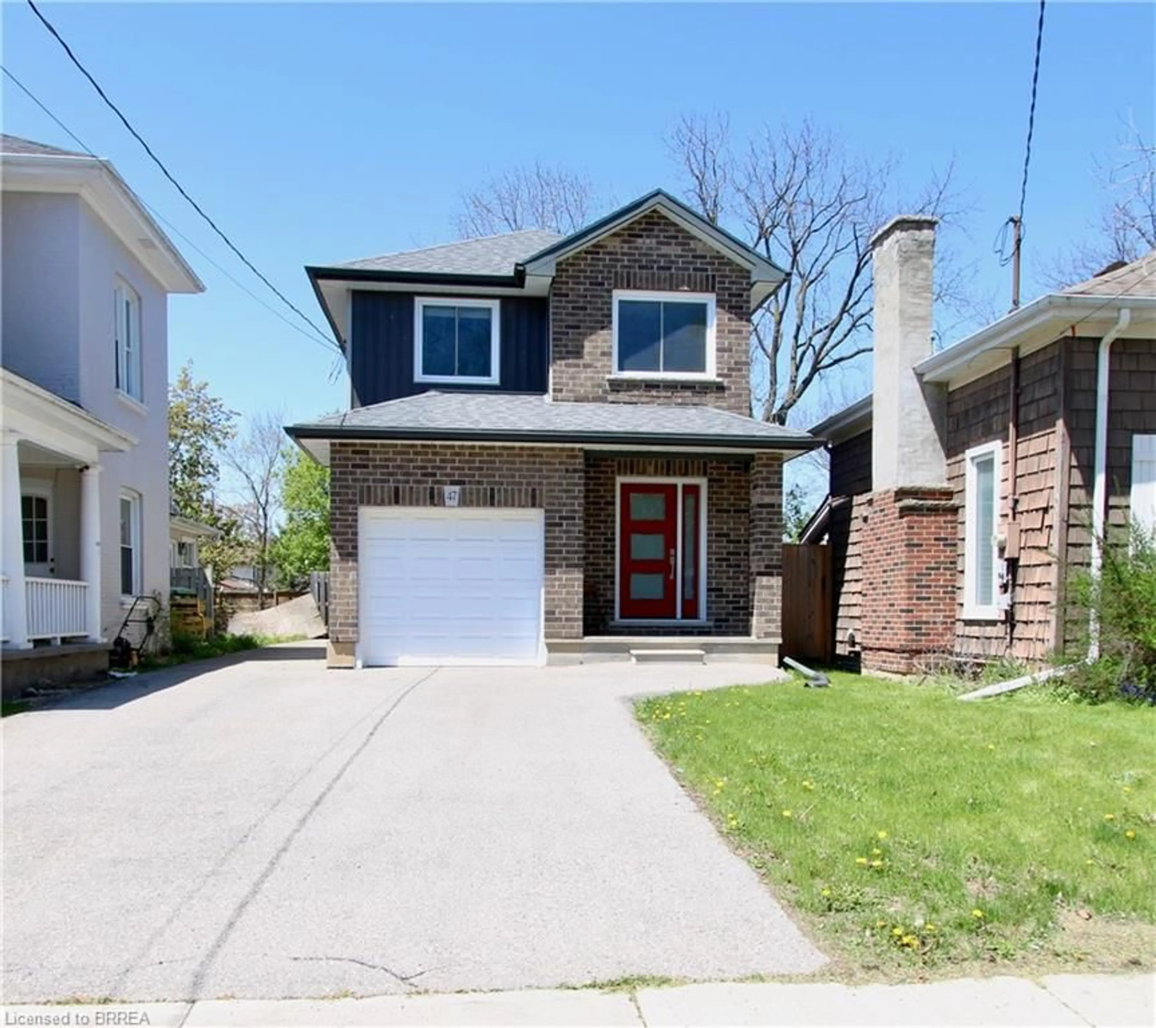 Home with brick exterior material, street for 47 Richardson St, Brantford Ontario N3T 1H7