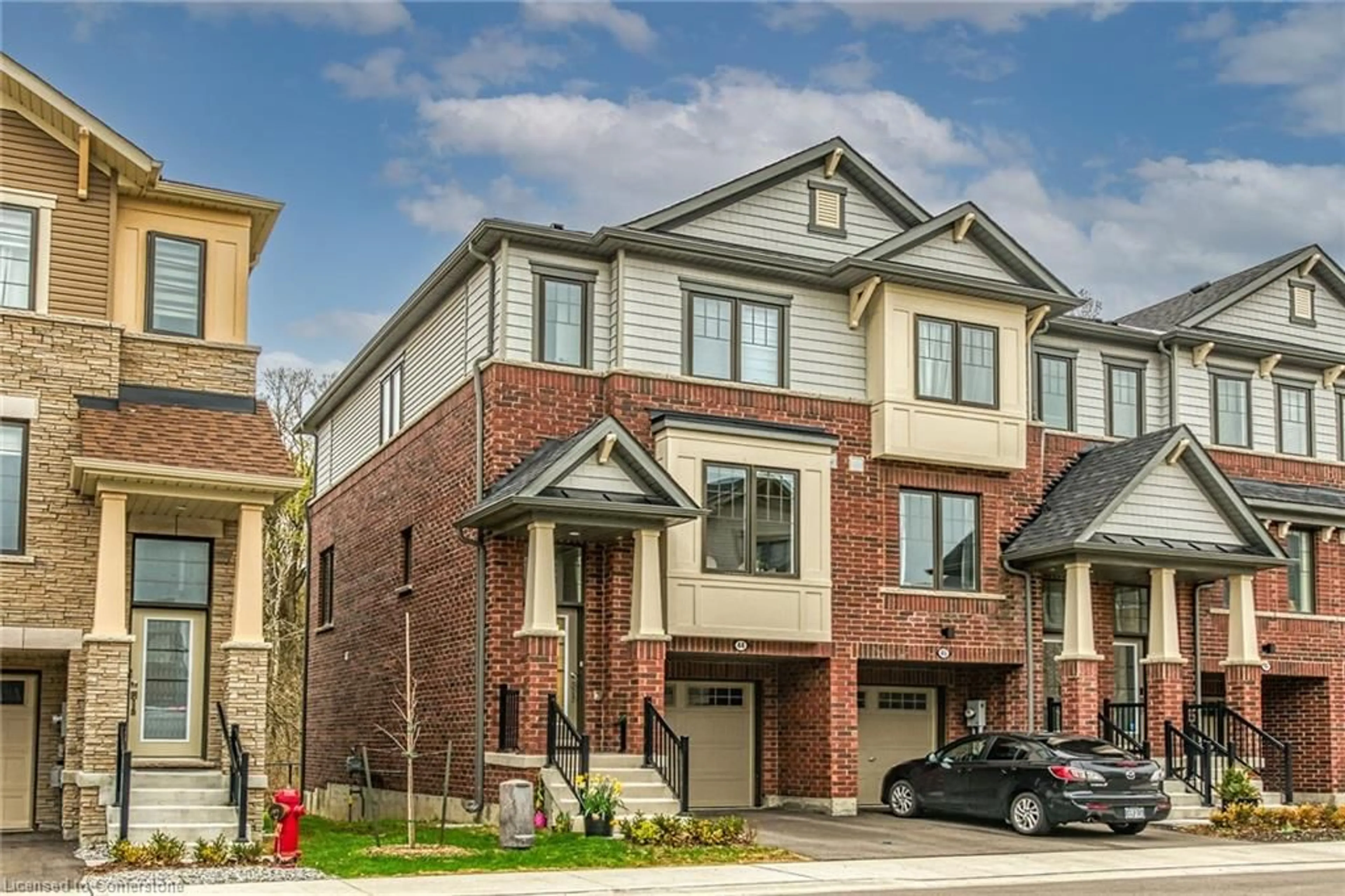 Home with brick exterior material, street for 185 Bedrock Dr #44, Stoney Creek Ontario L8J 0M5