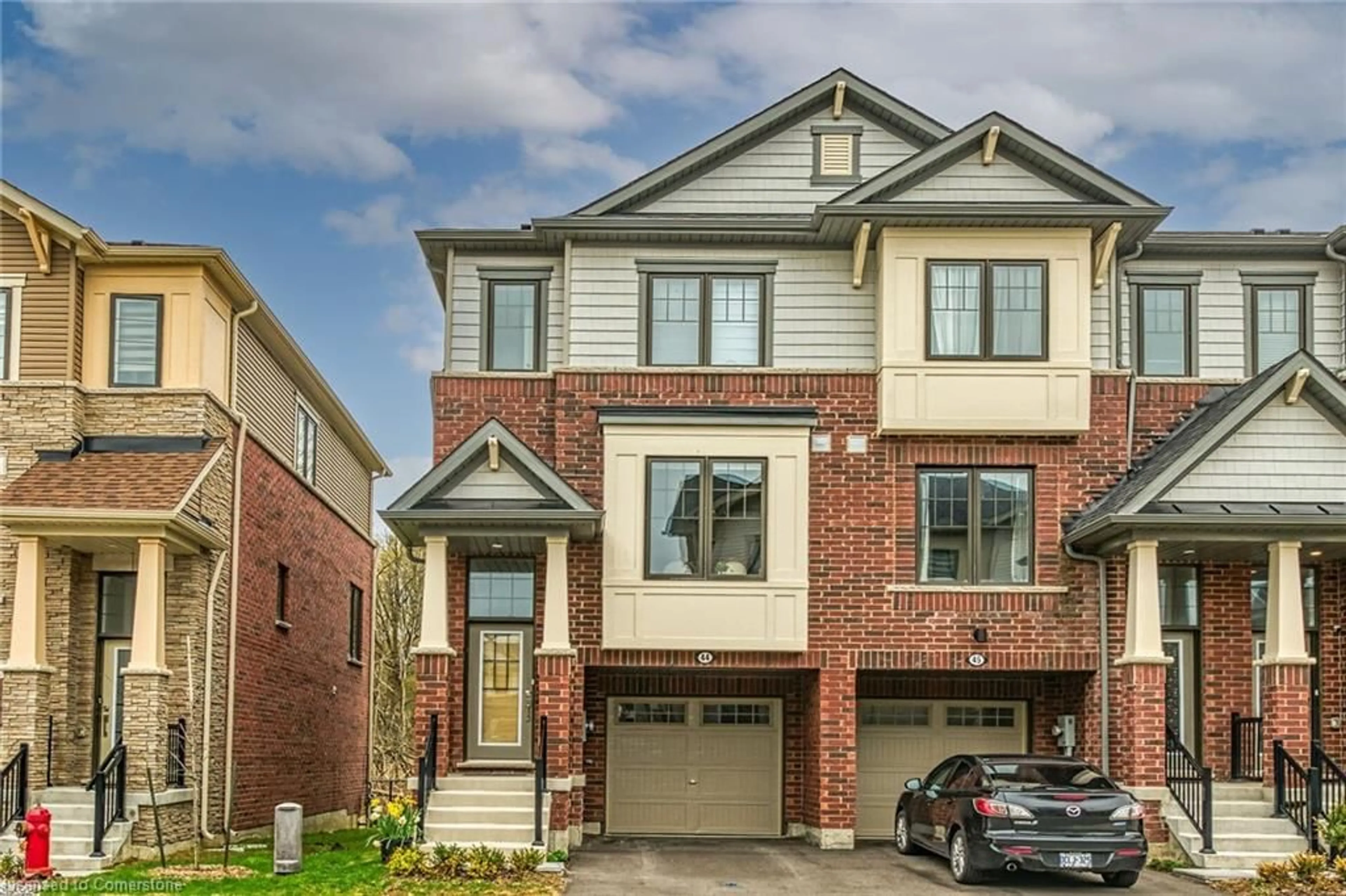 Home with brick exterior material, street for 185 Bedrock Dr #44, Stoney Creek Ontario L8J 0M5