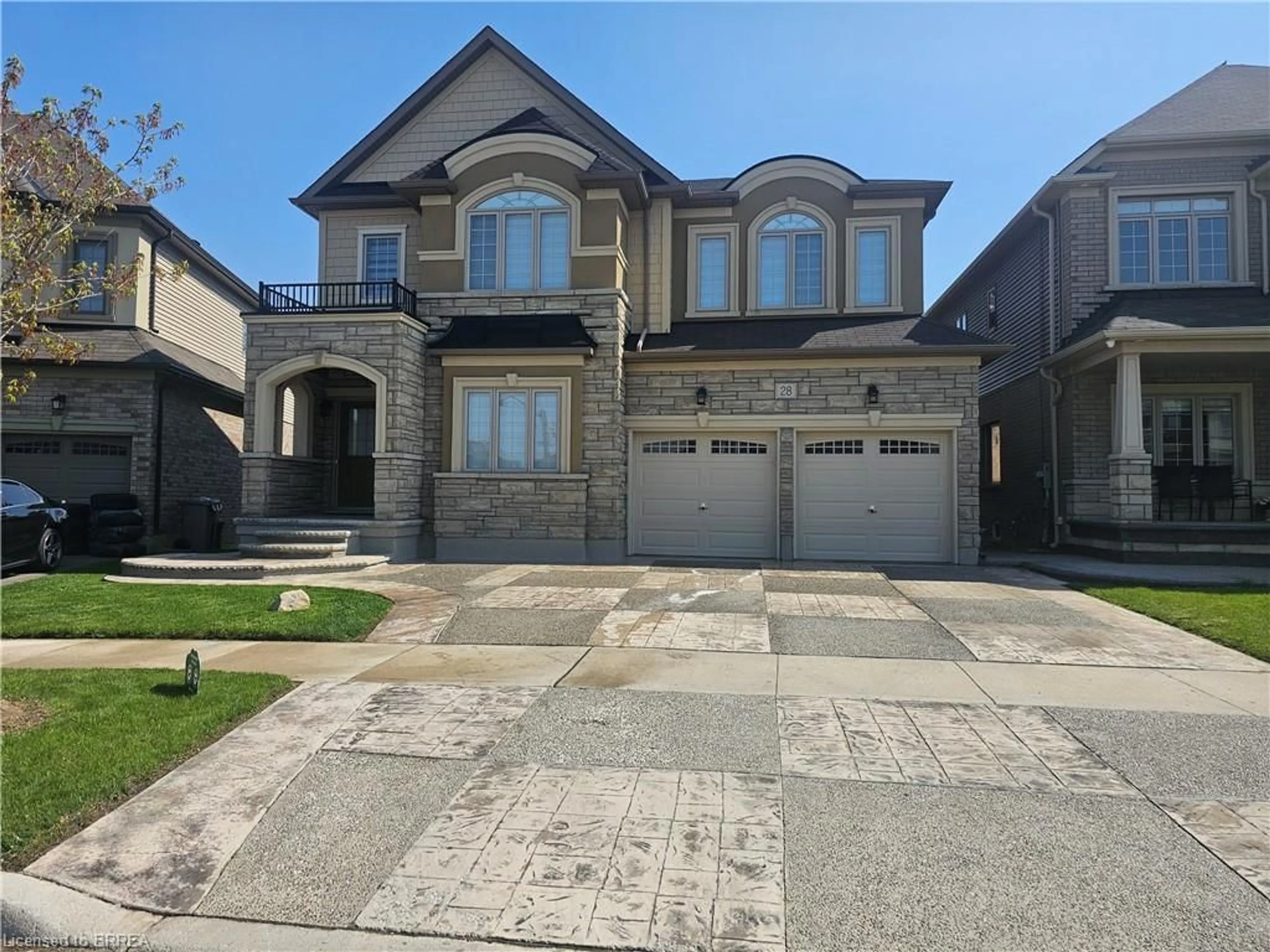 Home with brick exterior material, street for 28 Rowley St, Brantford Ontario N3S 0J6