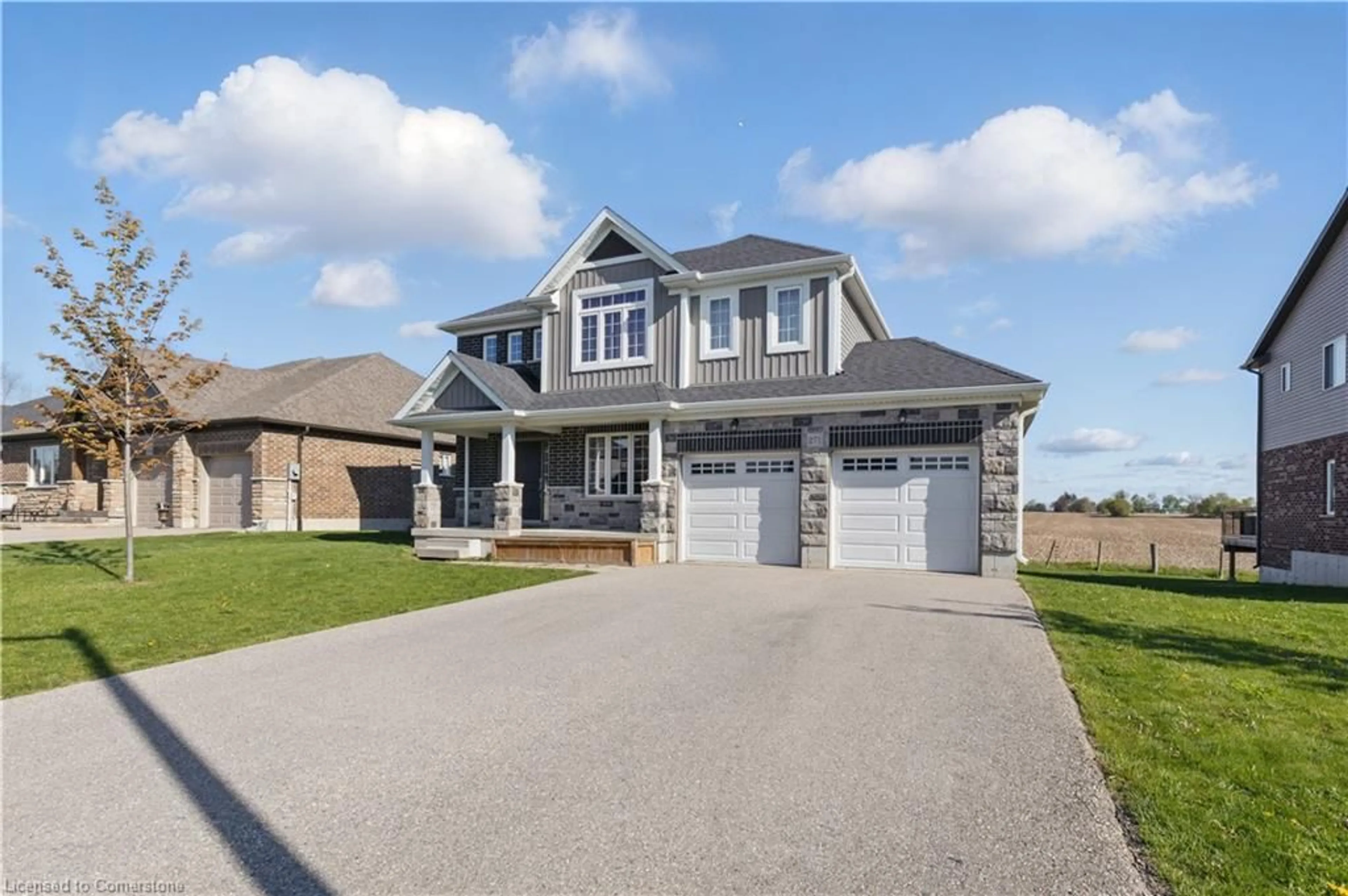 Home with brick exterior material, street for 271 Poldon Drive Dr, Norwich Ontario N0J 1P0