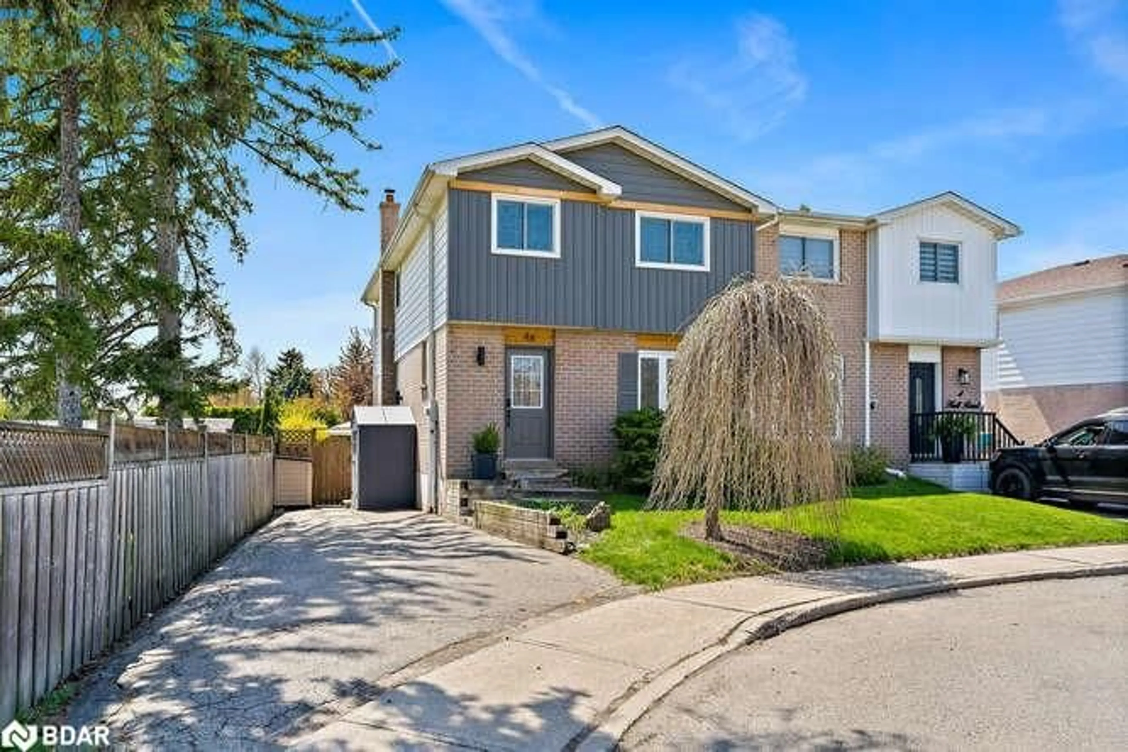 Home with vinyl exterior material, street for 4A Hall Rd, Georgetown Ontario L7G 4W5