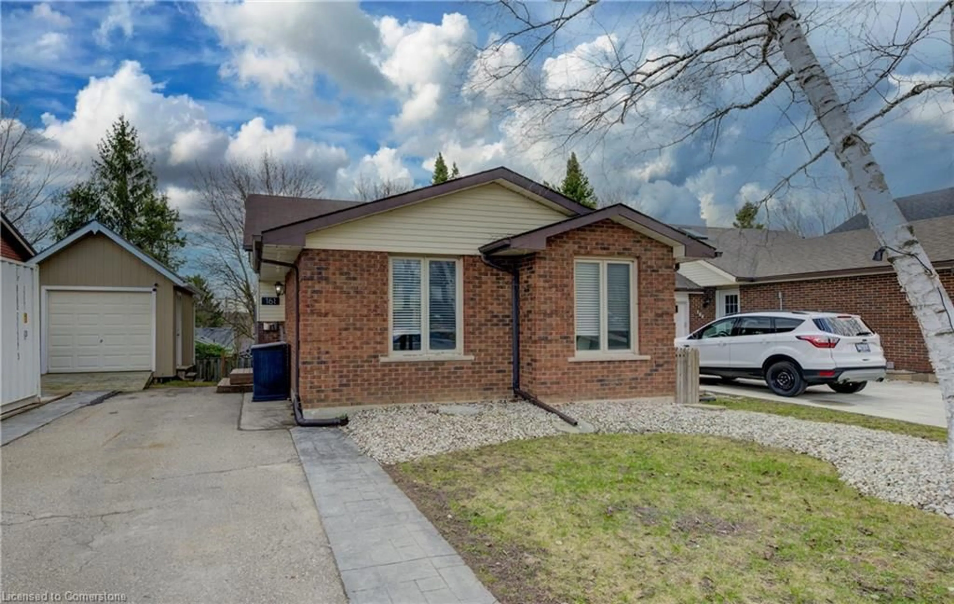 Home with brick exterior material, street for 161 Bechtel Dr, Kitchener Ontario N2P 1W4