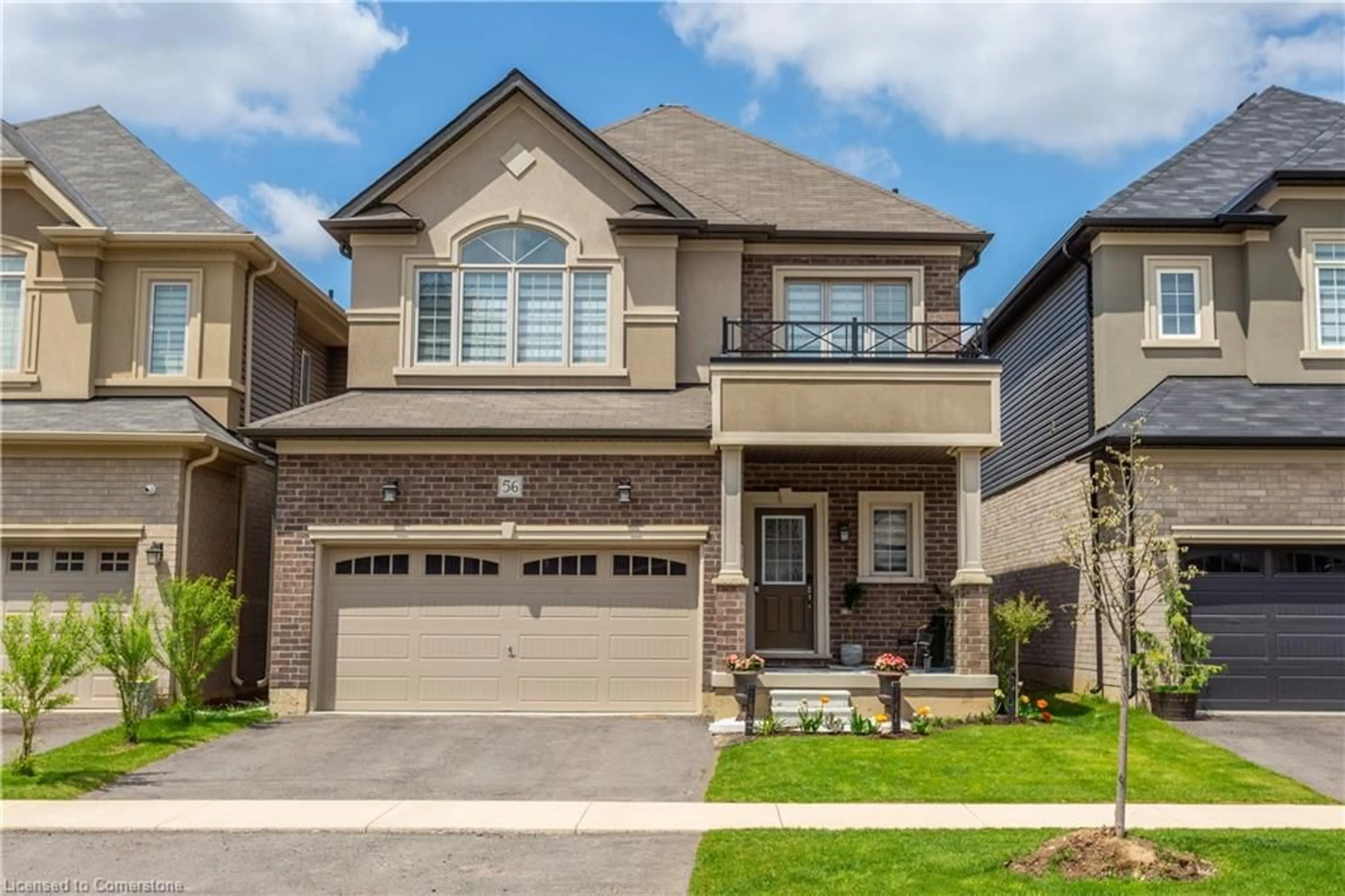 Home with brick exterior material, street for 56 Stauffer Rd, Brantford Ontario N3V 0B4