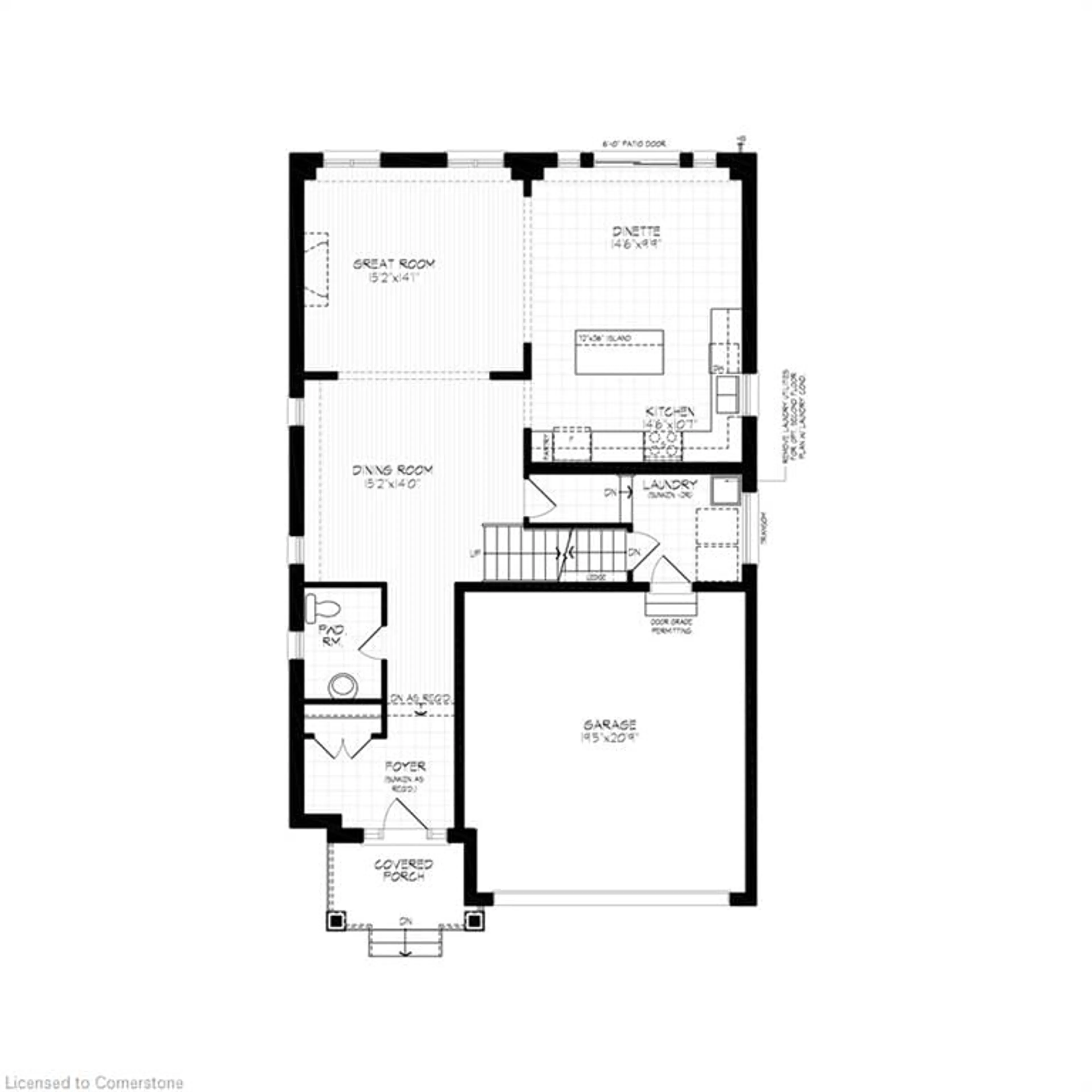 Floor plan for 125 Jacob Detweiller Dr #Lot 0091, Kitchener Ontario N2P 0K7