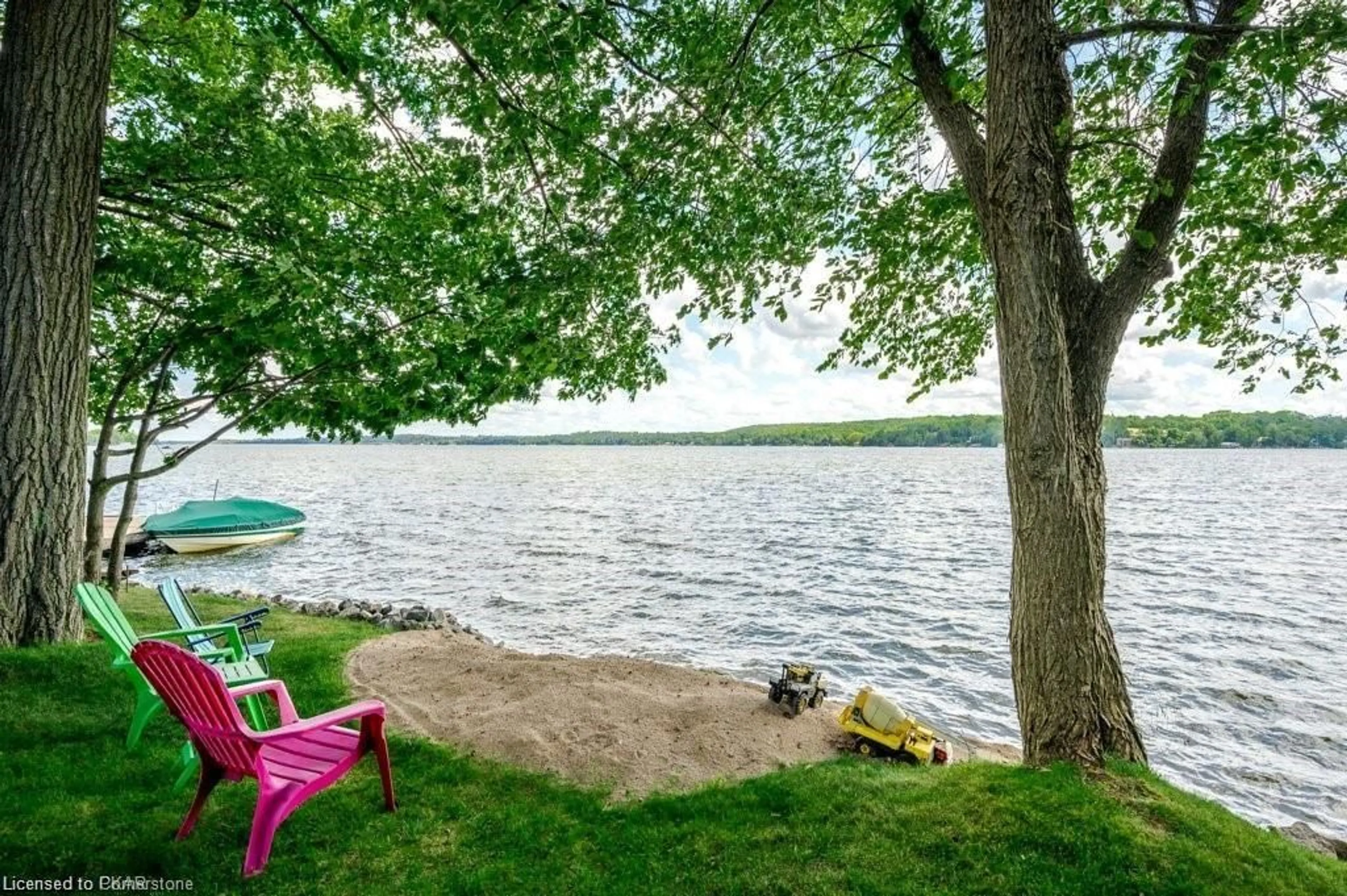 Patio, water/lake/river/ocean view for 409 Gifford Dr, Ennismore Township Ontario K0L 1T0