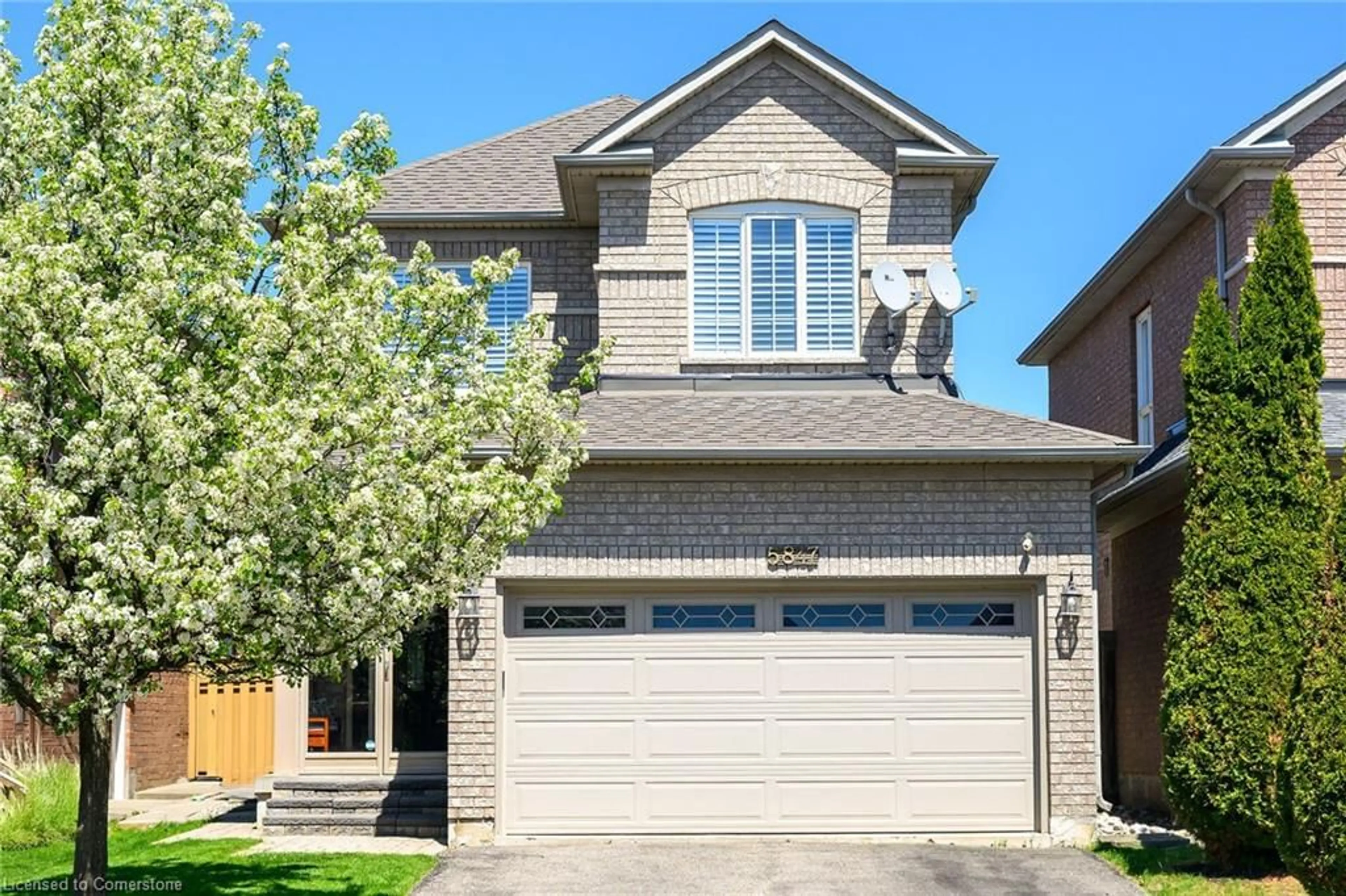 Home with brick exterior material, street for 5847 Terrapark Trail, Mississauga Ontario L5M 6S1