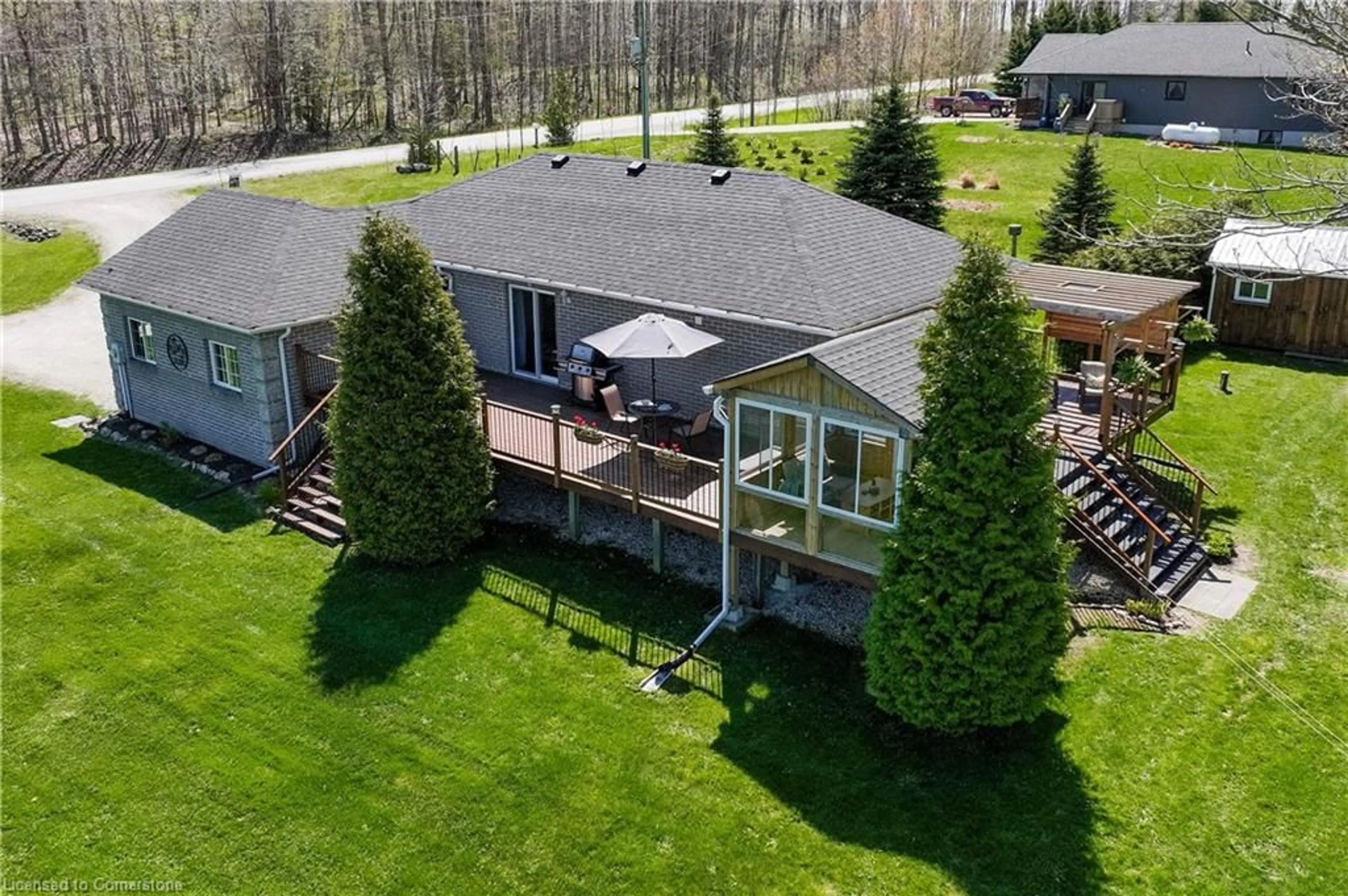 A pic from outside/outdoor area/front of a property/back of a property/a pic from drone, water/lake/river/ocean view for 634120 Artemesia-Glenelg Tline, West Grey Ontario N0C 1H0