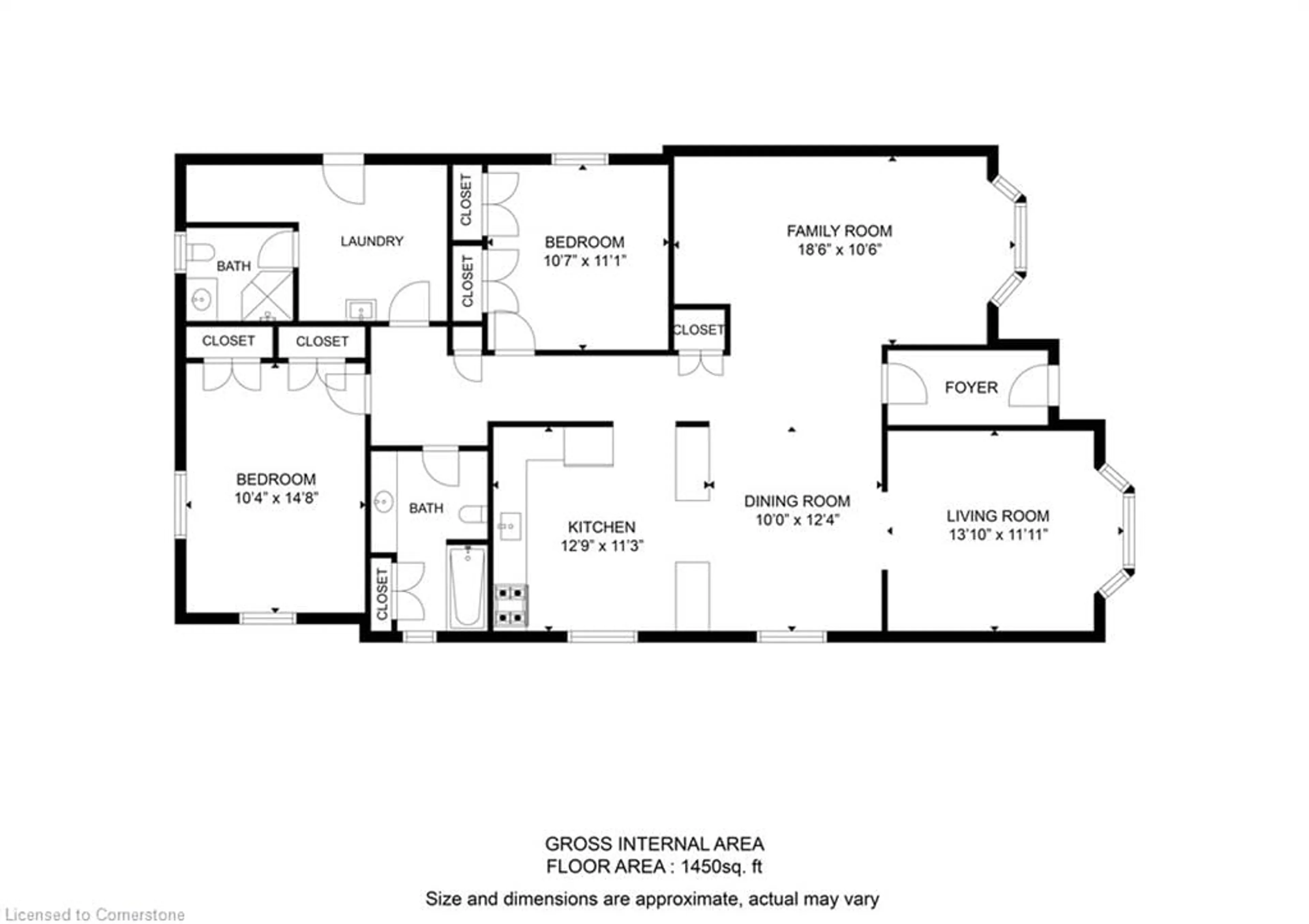 Floor plan for 10 Russell St, Waterford Ontario N0E 1Y0
