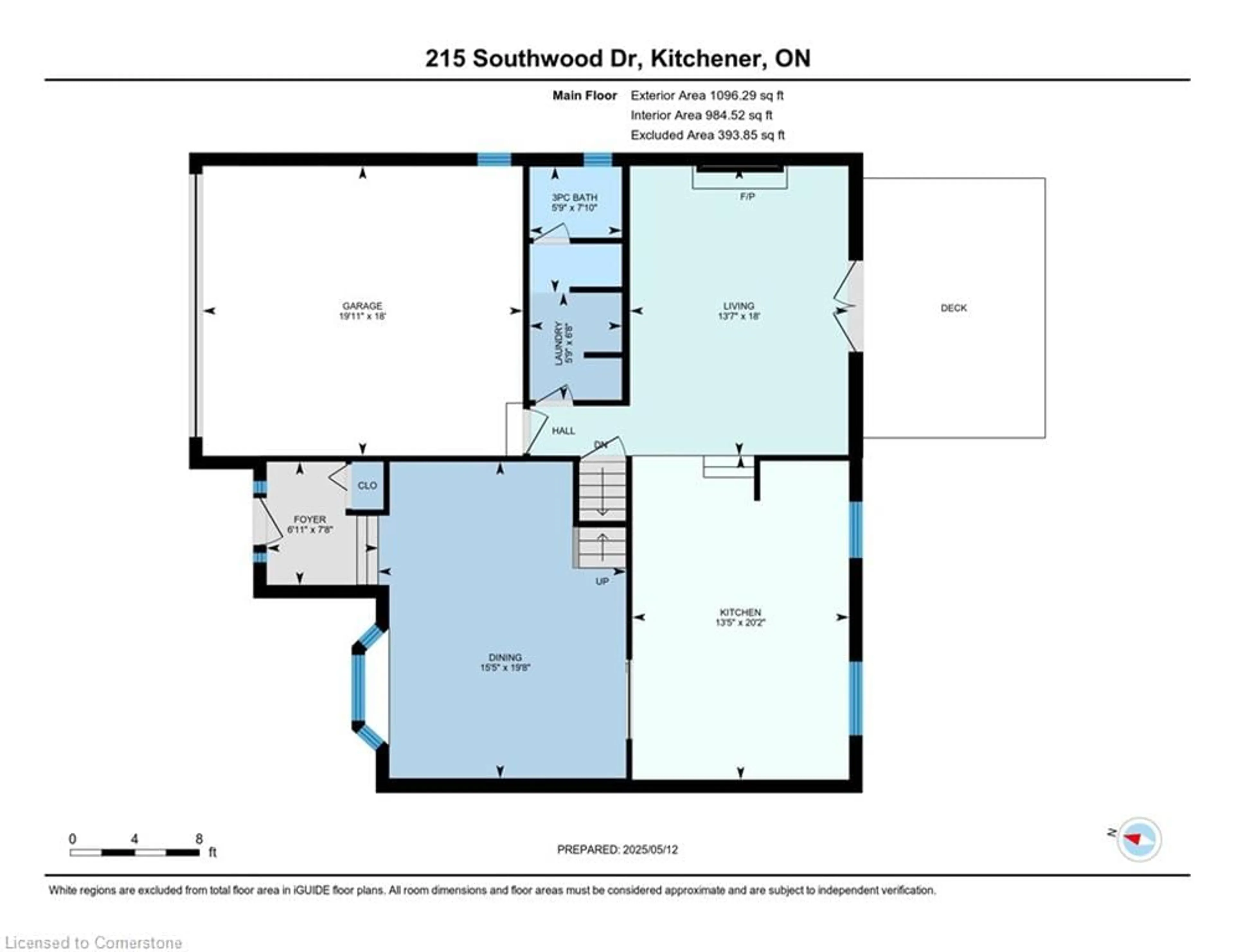Floor plan for 215 Southwood Dr, Kitchener Ontario N2E 2B2
