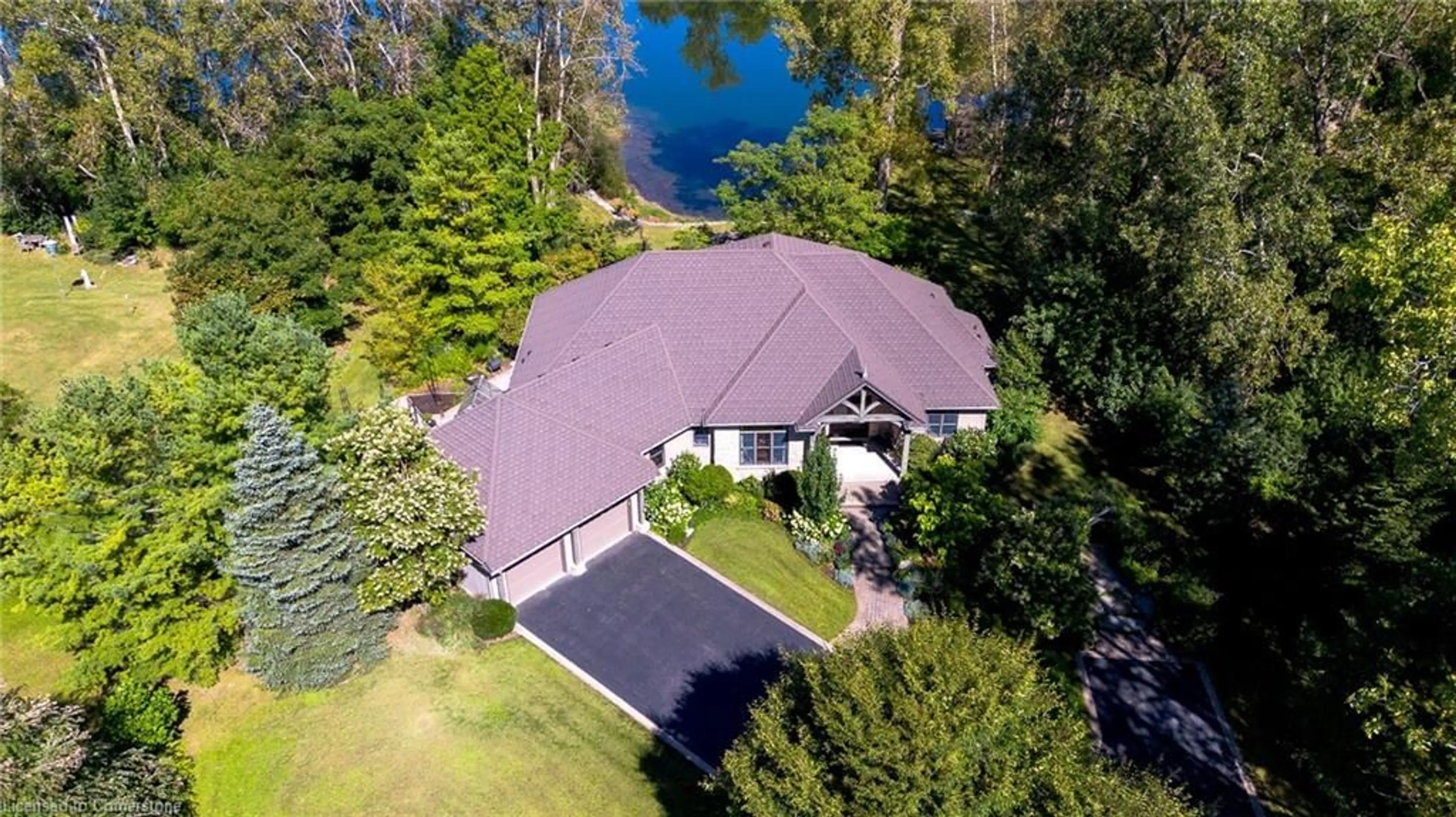 A pic from outside/outdoor area/front of a property/back of a property/a pic from drone, water/lake/river/ocean view for 2180 Dominion Rd, Ridgeway Ontario L0S 1N0