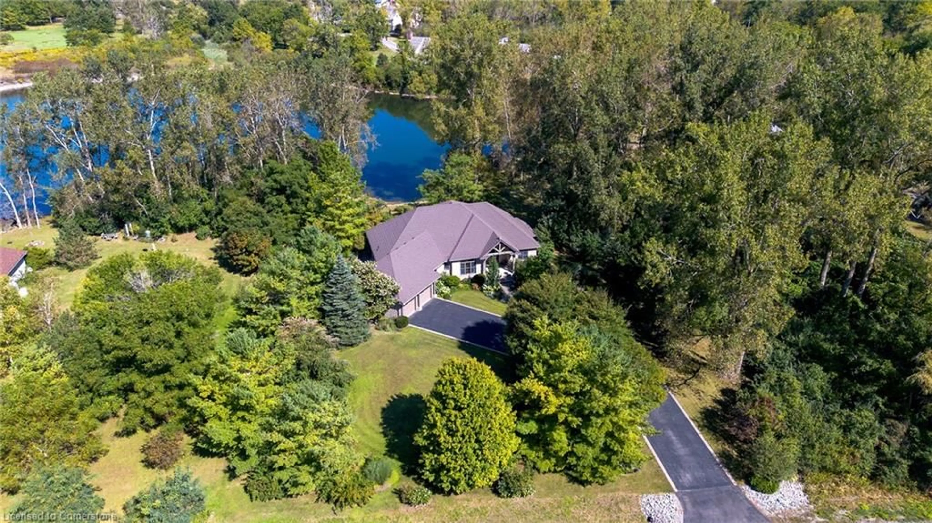 A pic from outside/outdoor area/front of a property/back of a property/a pic from drone, water/lake/river/ocean view for 2180 Dominion Rd, Ridgeway Ontario L0S 1N0