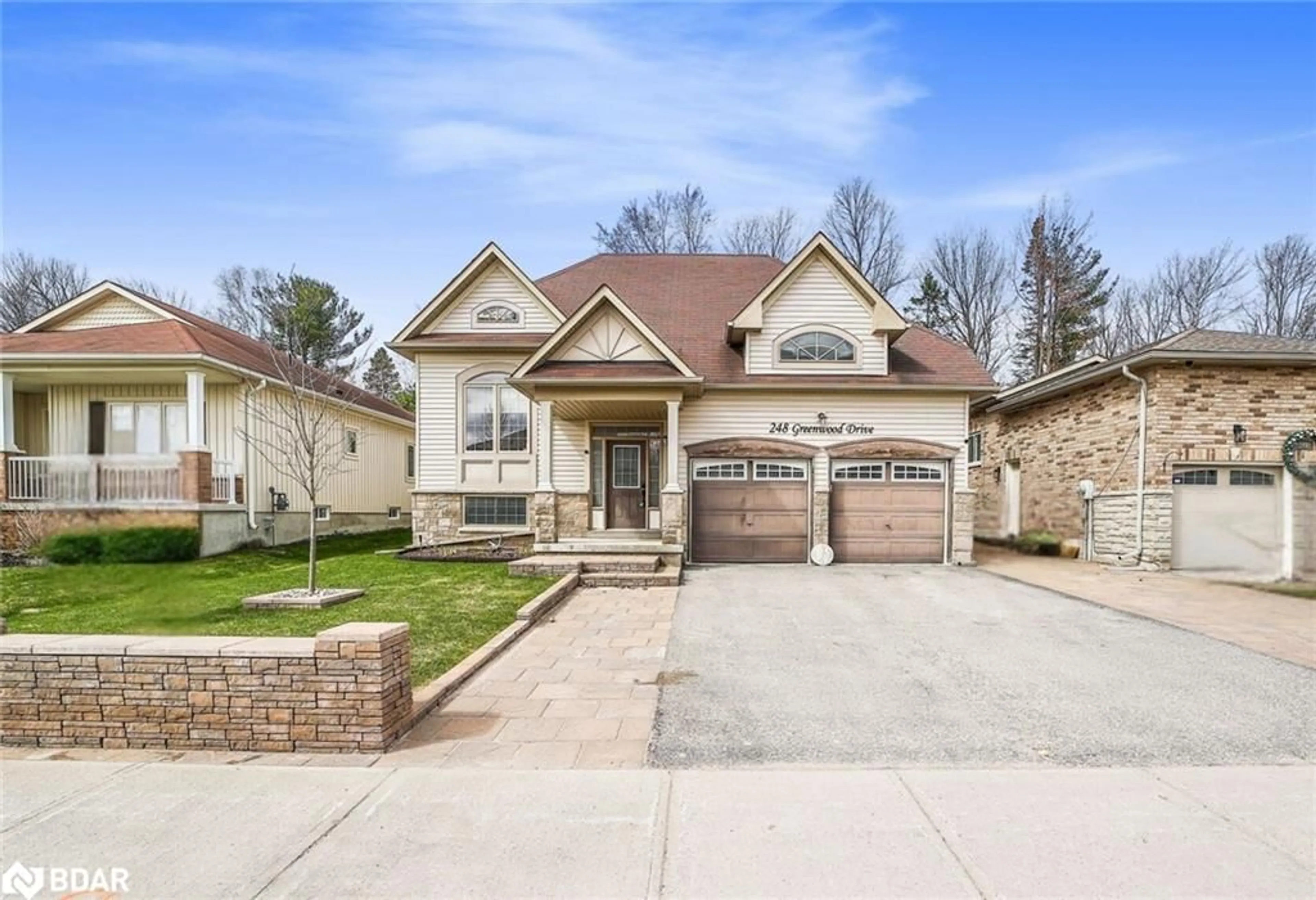 Home with brick exterior material, street for 248 Greenwood Dr, Angus Ontario L3W 0E9