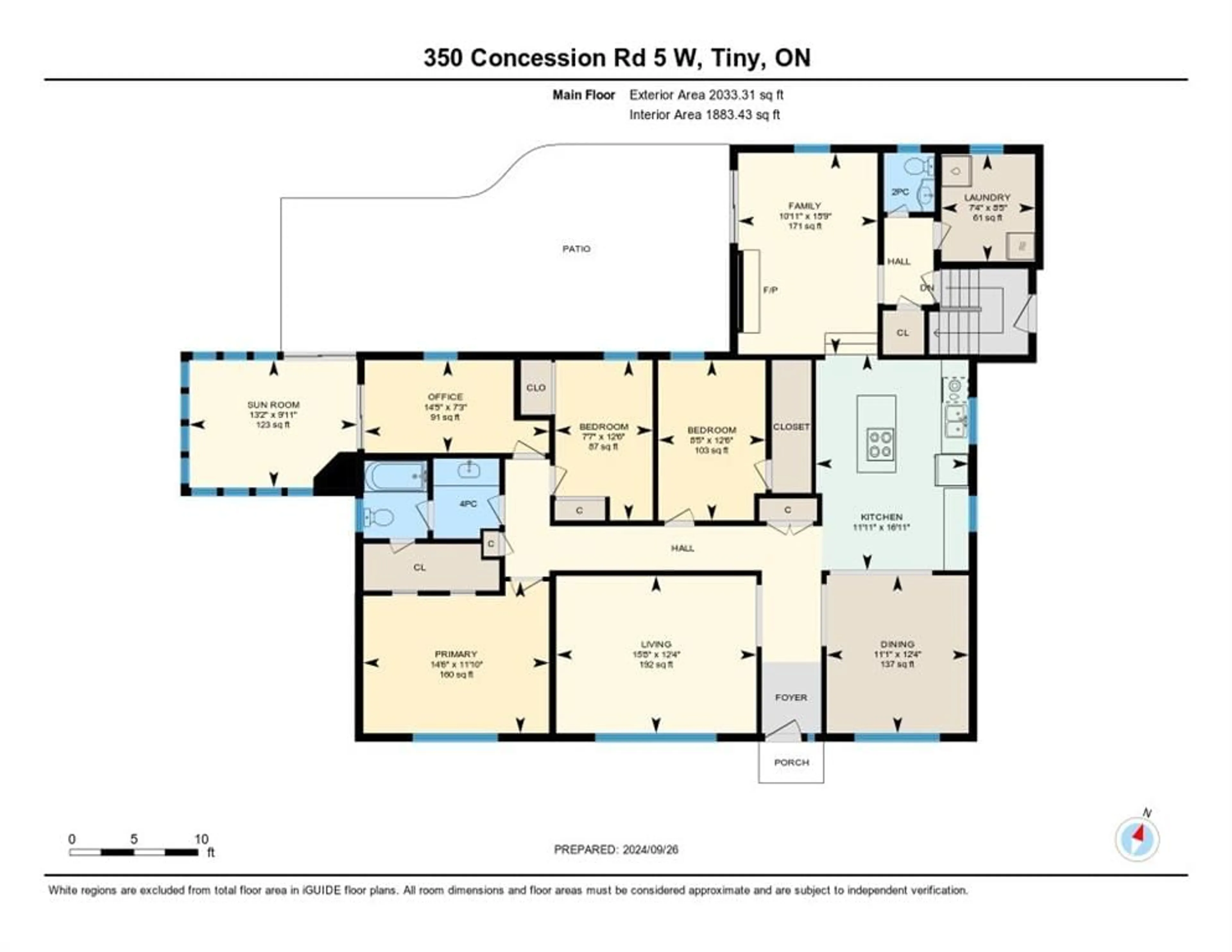 Floor plan for 350 Concession 5 W, Tiny Ontario L0L 2T0
