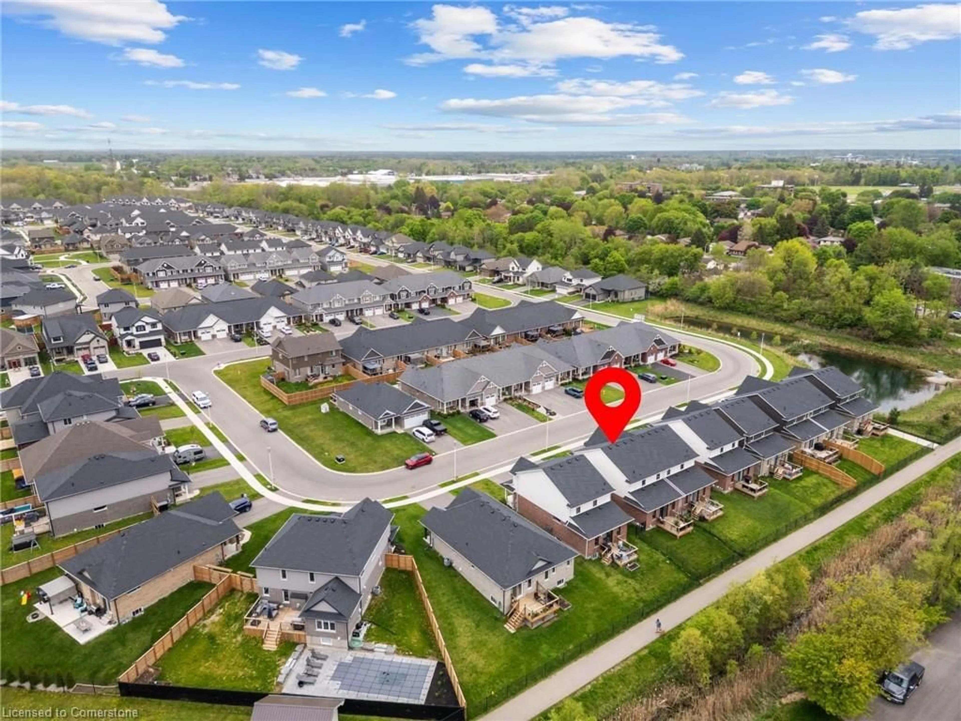 A pic from outside/outdoor area/front of a property/back of a property/a pic from drone, street for 18 Livingston Drive, Tillsonburg Ontario N4G 0J3