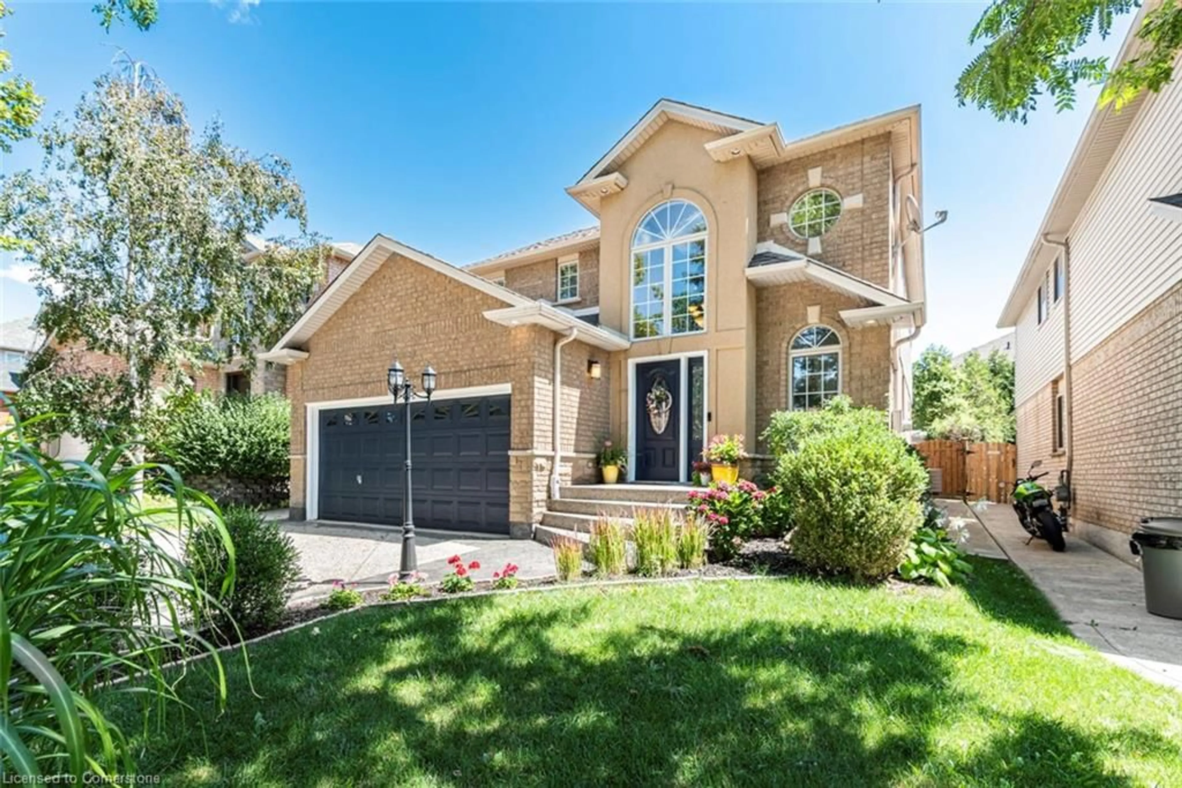 Home with brick exterior material, street for 54 Stonepine Cres, Hamilton Ontario L9C 7T7
