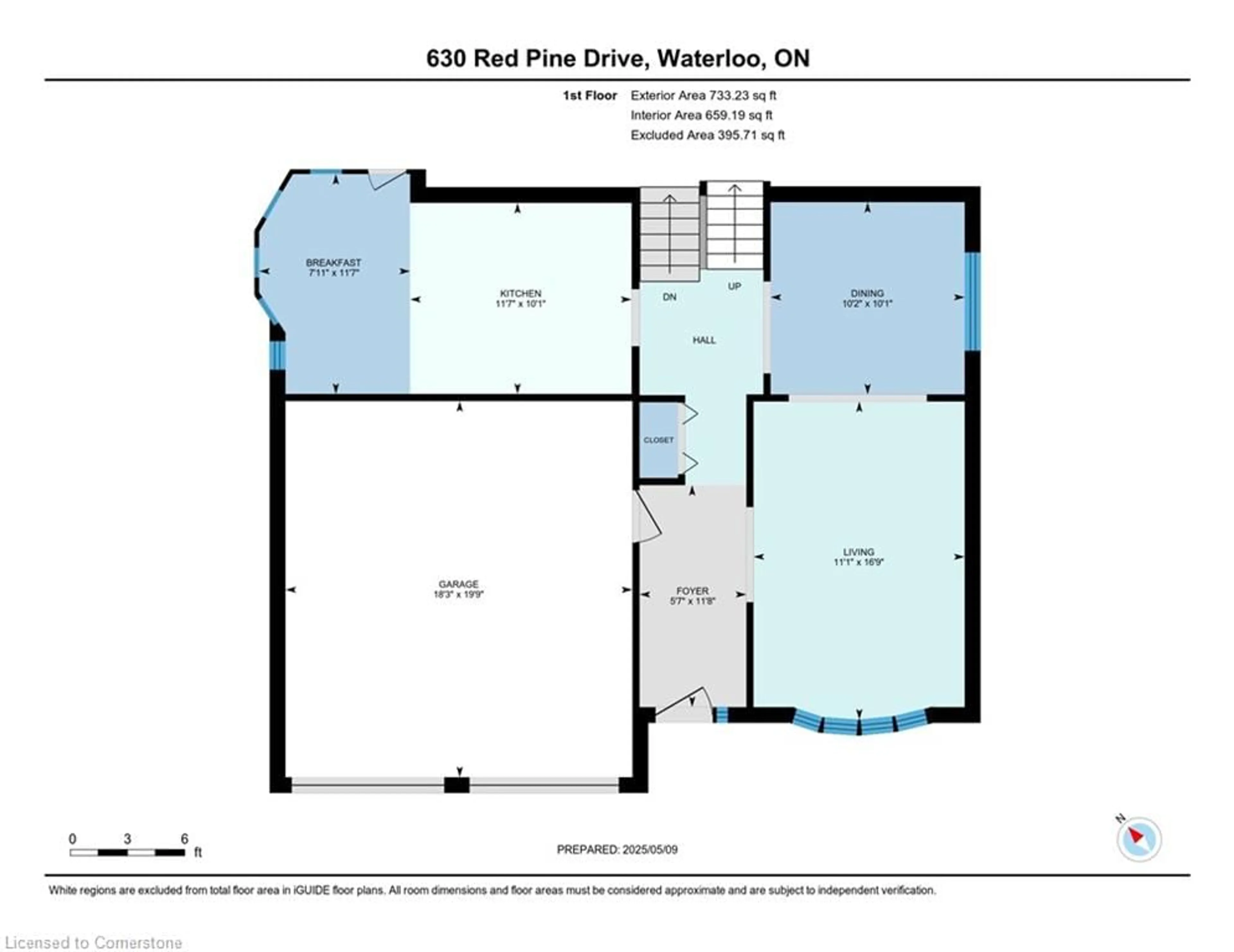 Floor plan for 630 Red Pine Dr, Waterloo Ontario N2V 1S1